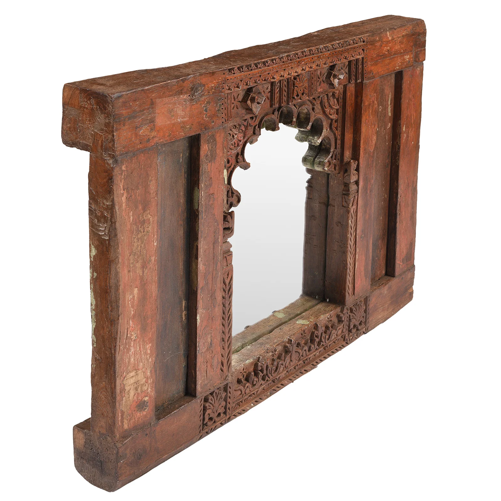 Old Indian Mirror From Banswara Tribal Area - 19th Century - Image 5