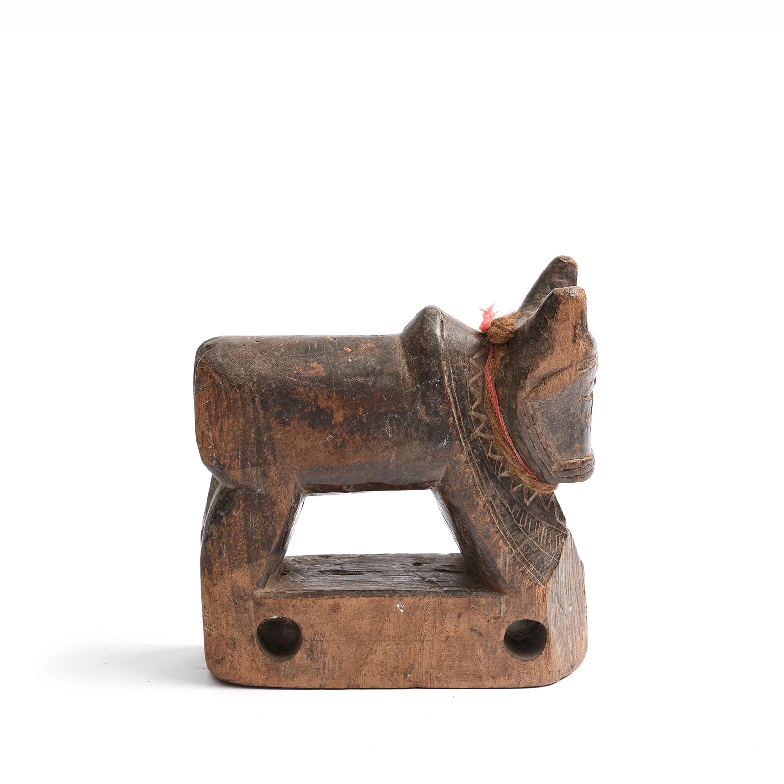 Carved Indian Nandi Bull Toy From Andhra Pradesh - Ca 1920 - Image 2
