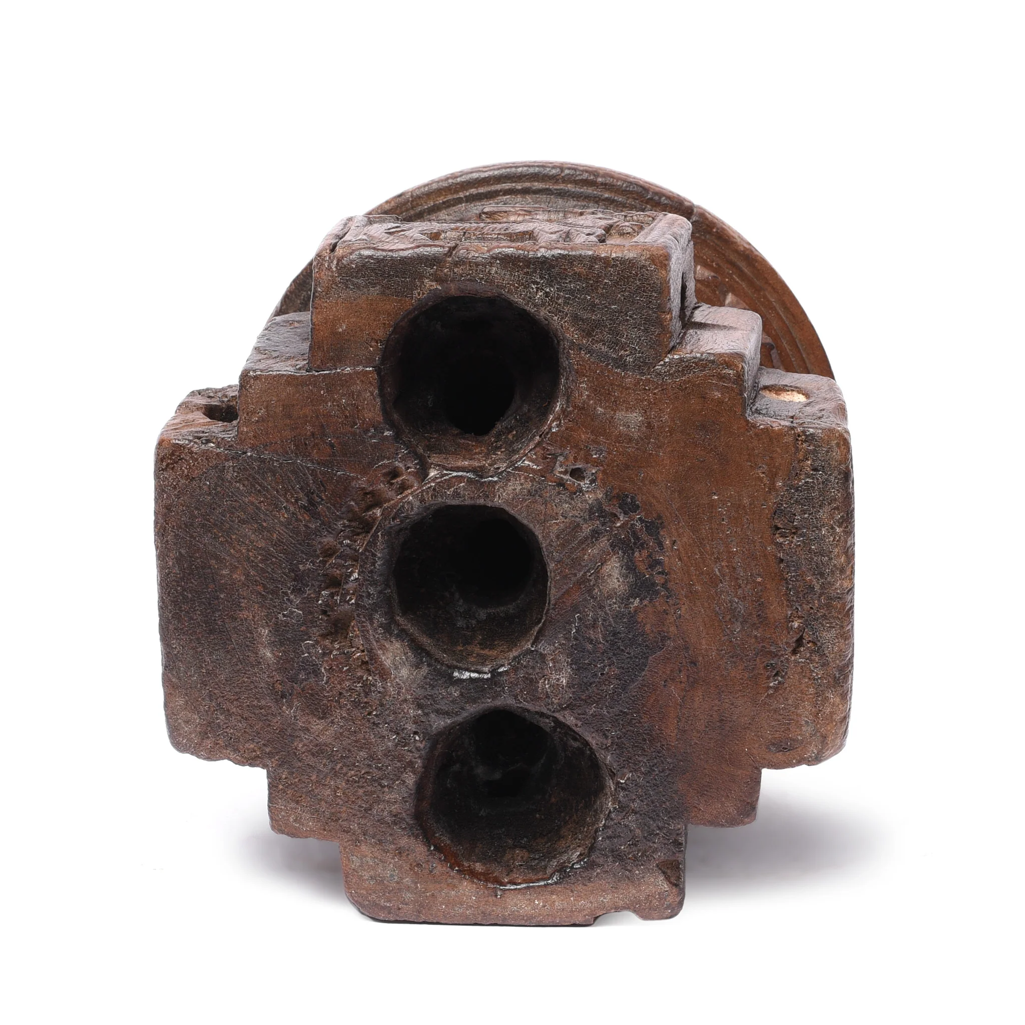 Candle stand Made From Old Indian Rosewood Seed Drill - 19thC - Image 5