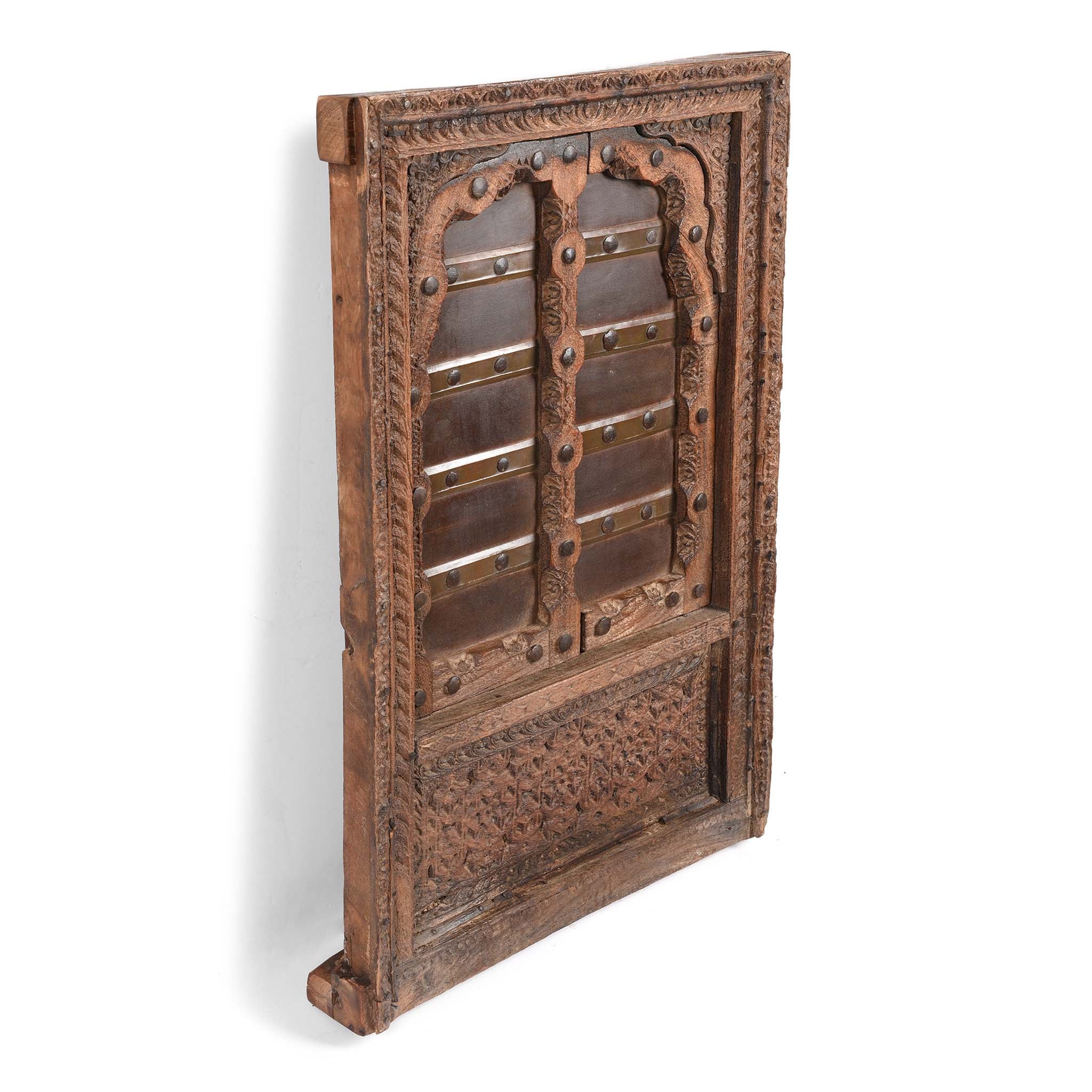Old Indian Window Shutter From Shekhawati - 19th Century - Image 3