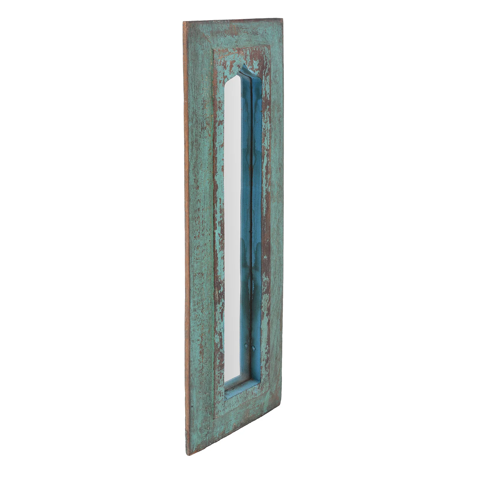 Tall Mihrab Mirror Made From Old Teak - Image 3