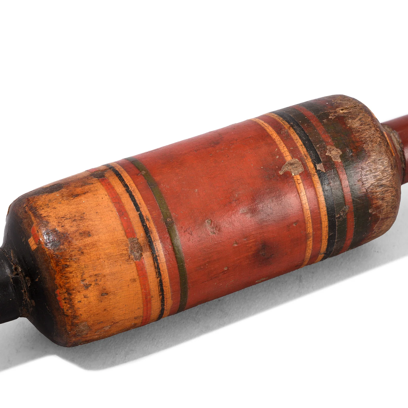 Vintage Lacquer Chapati Rolling Pin - Ca 1920 - Image 3