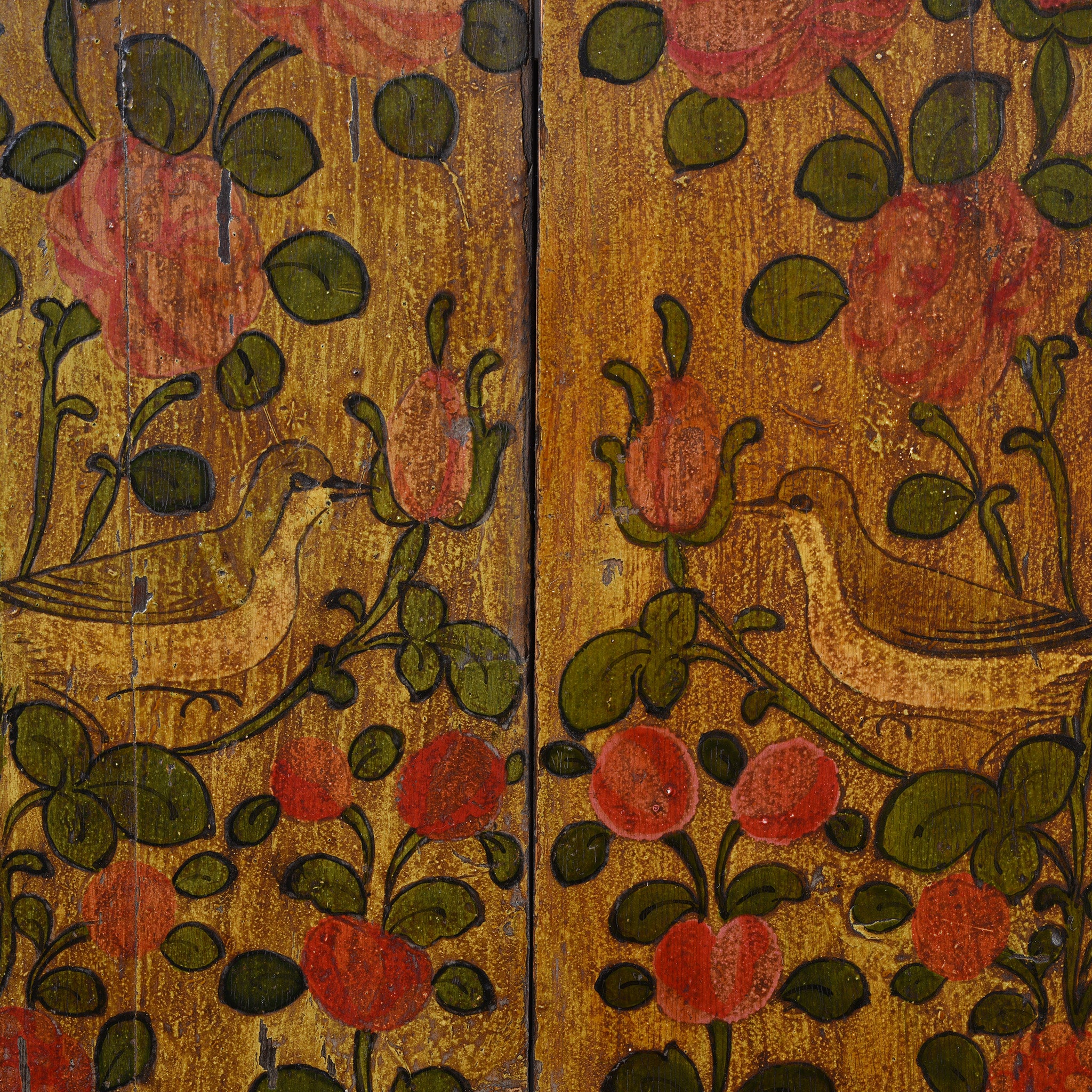 Painted Indian Window Shutter from Hyderabad - 19thC - Image 3
