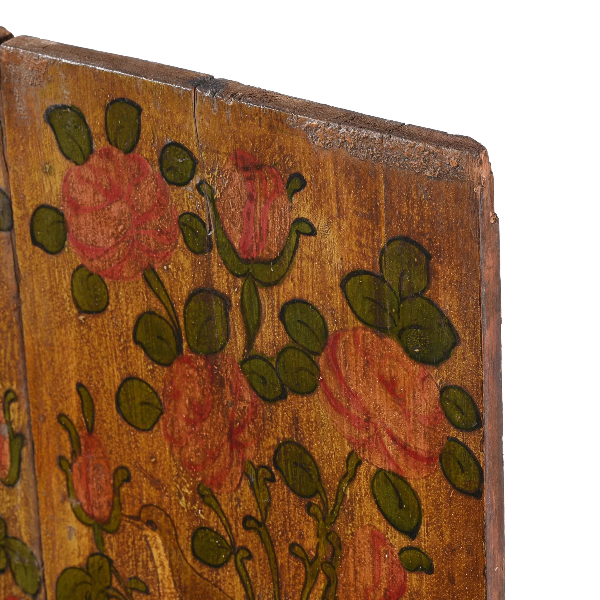 Painted Indian Window Shutter from Hyderabad - 19thC - Image 4