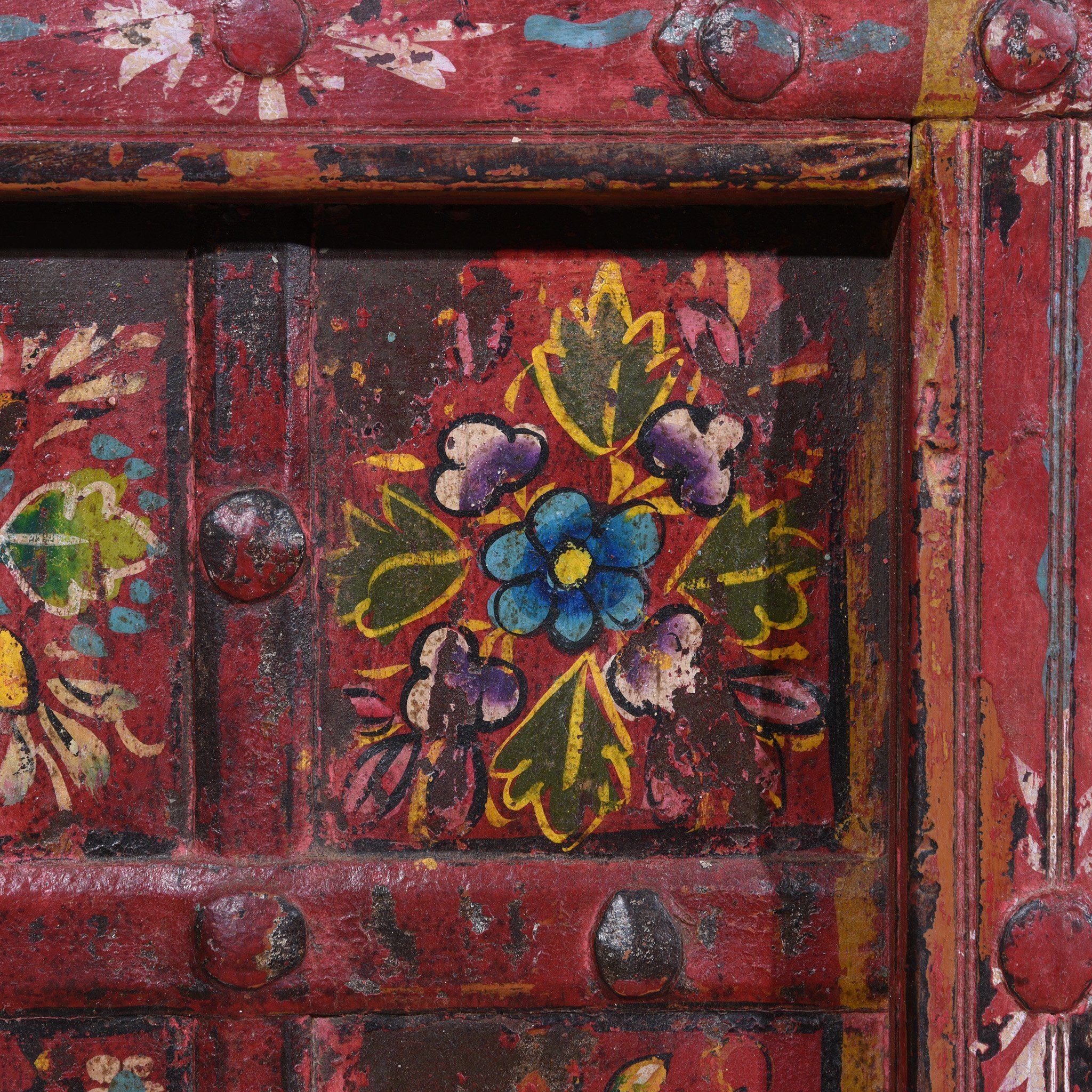 Old Indian Door With Later Painting - 19thC - Image 2