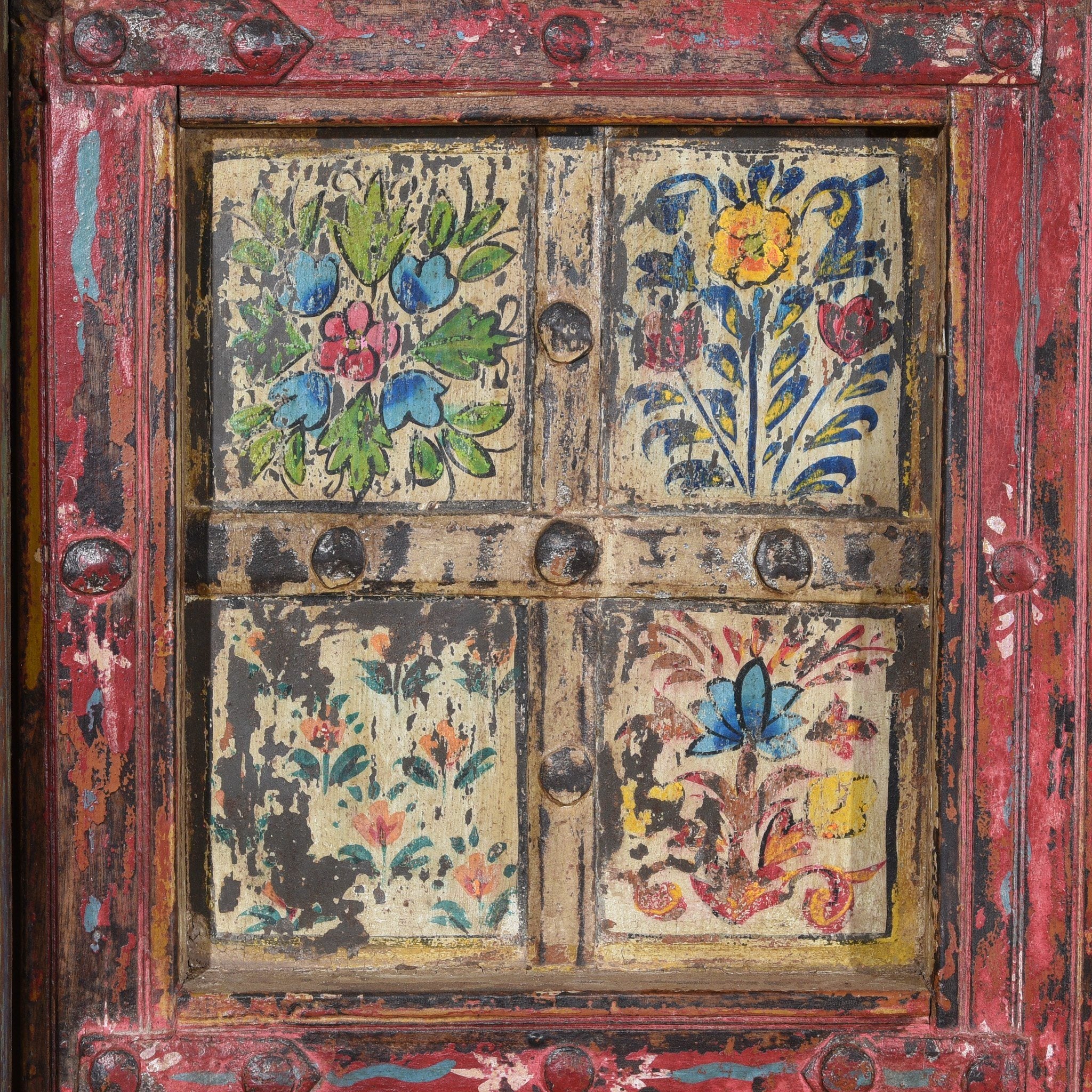 Old Indian Door With Later Painting - 19thC - Image 3