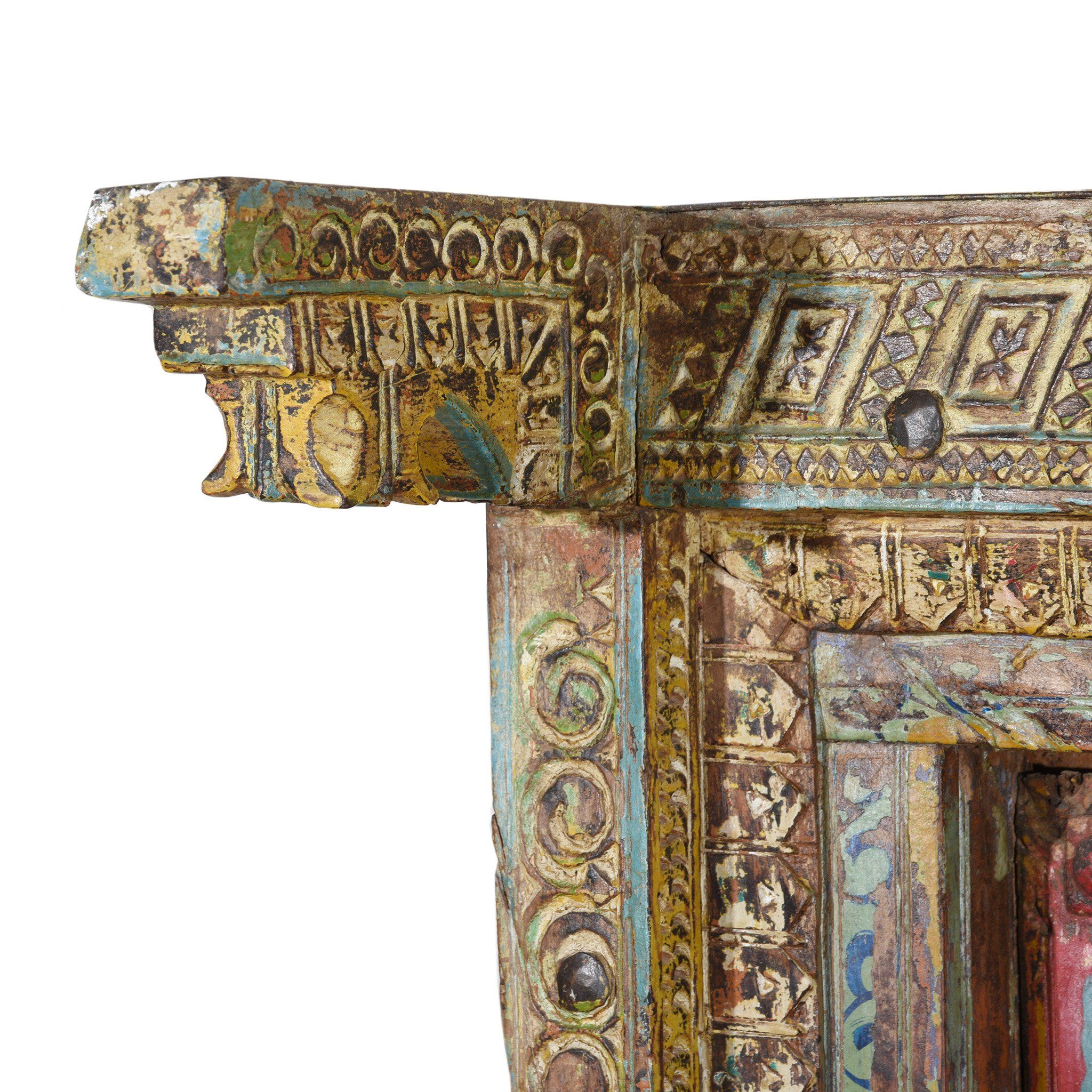 Old Indian Door With Later Painting - 19thC - Image 5