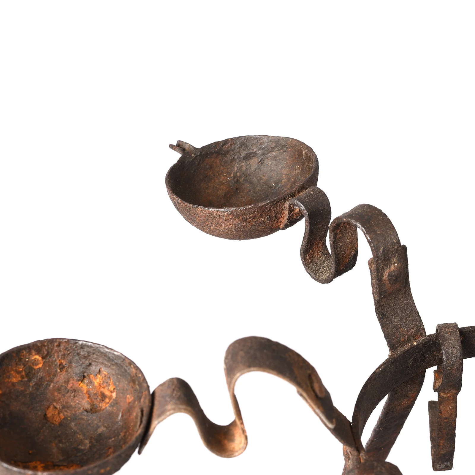 Old Iron Bastar Tribal Toran (Oil Lamp) - Ca 1920 - Image 4