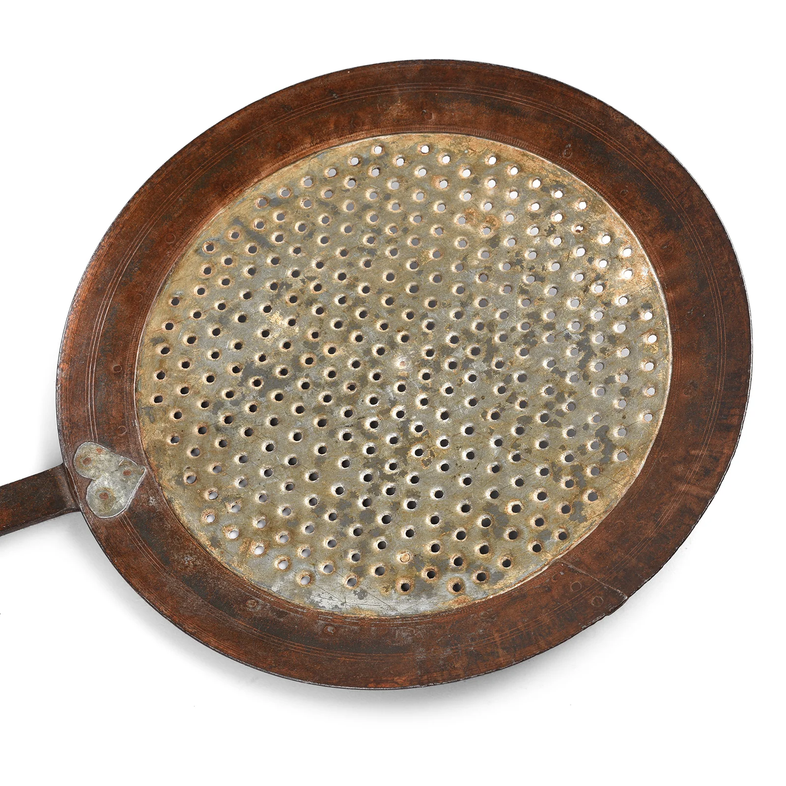 Old Iron Cooking Strainer Spoon From Rajasthan - Circa 1920 - Image 3