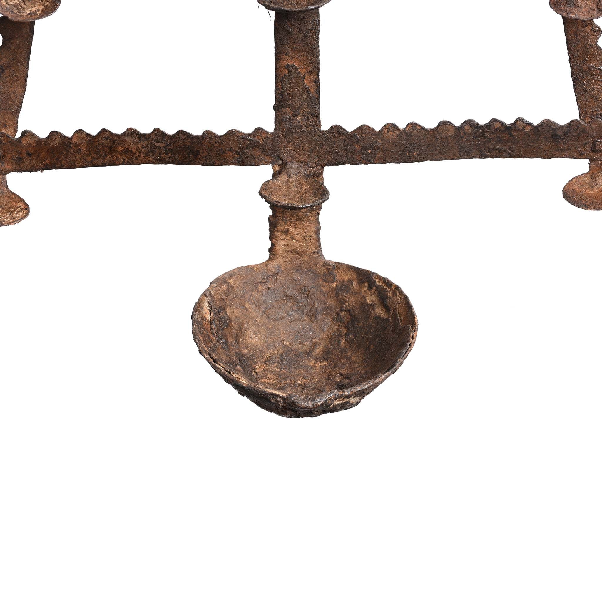 Old Iron Toran Diwali Lamp - 1920's - Image 2
