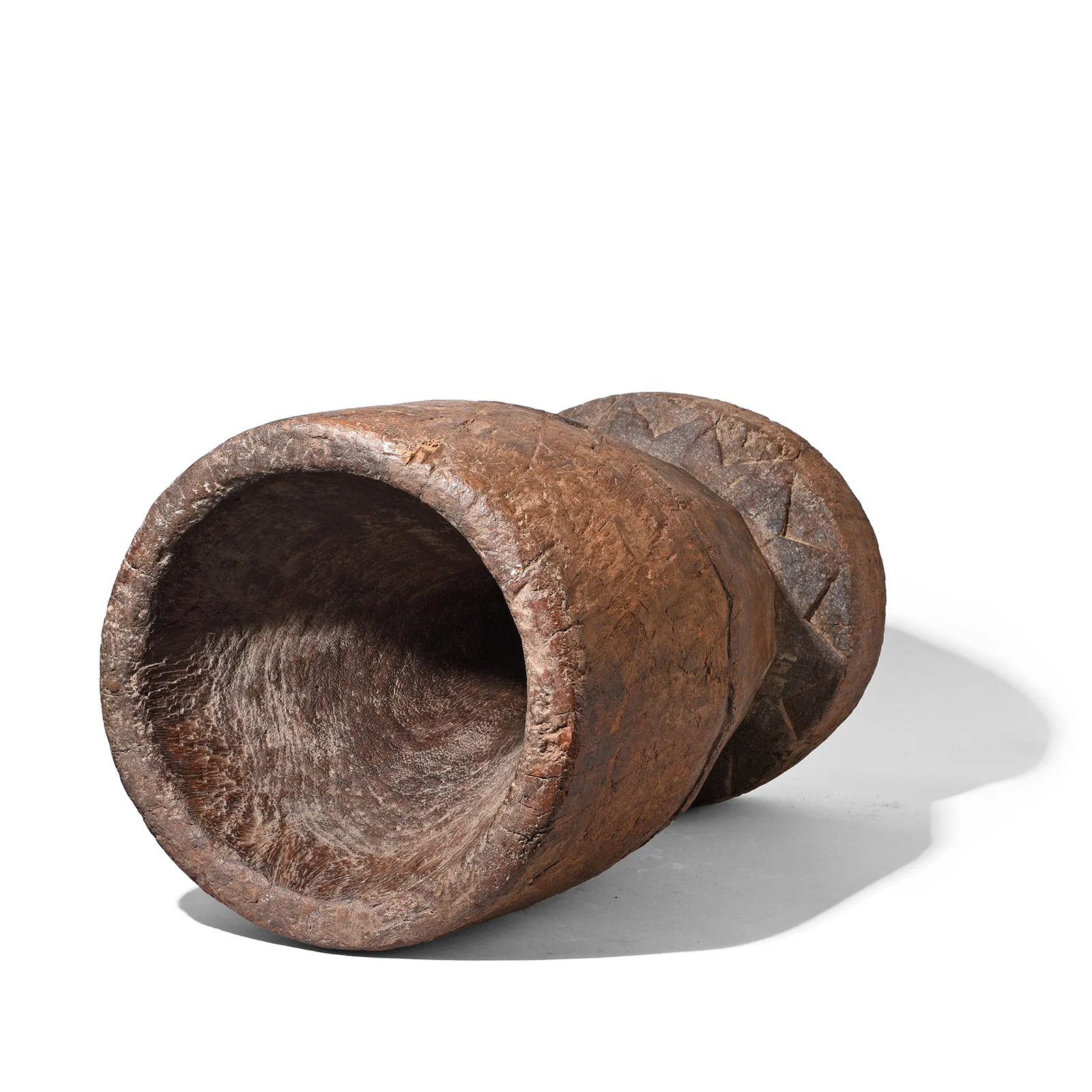 Old Neem Mortar From Himachal Pradesh - Ca 1900 - Image 3