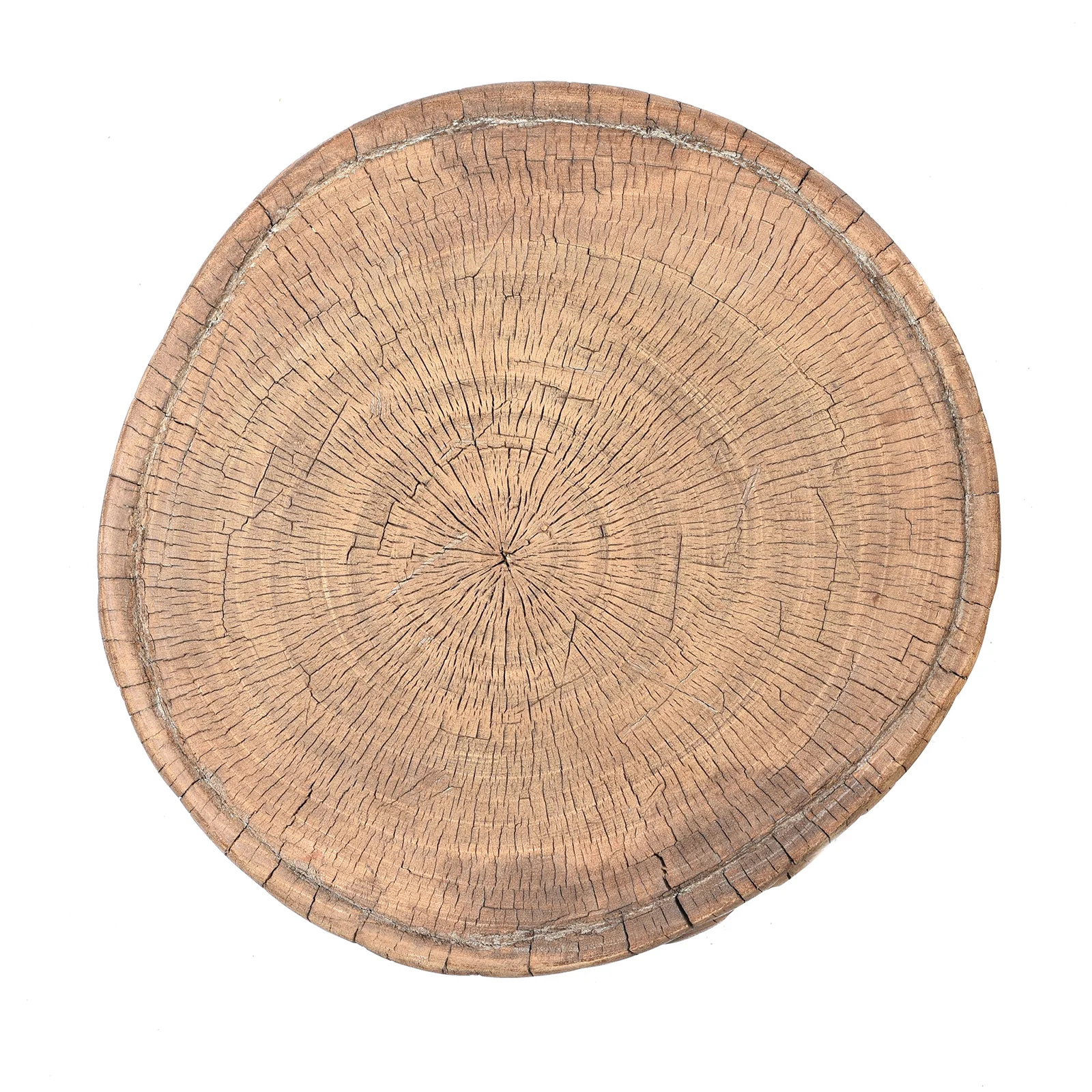 Old Neem Wood Stool From Himachal Pradesh - Circa 1960's - Image 4