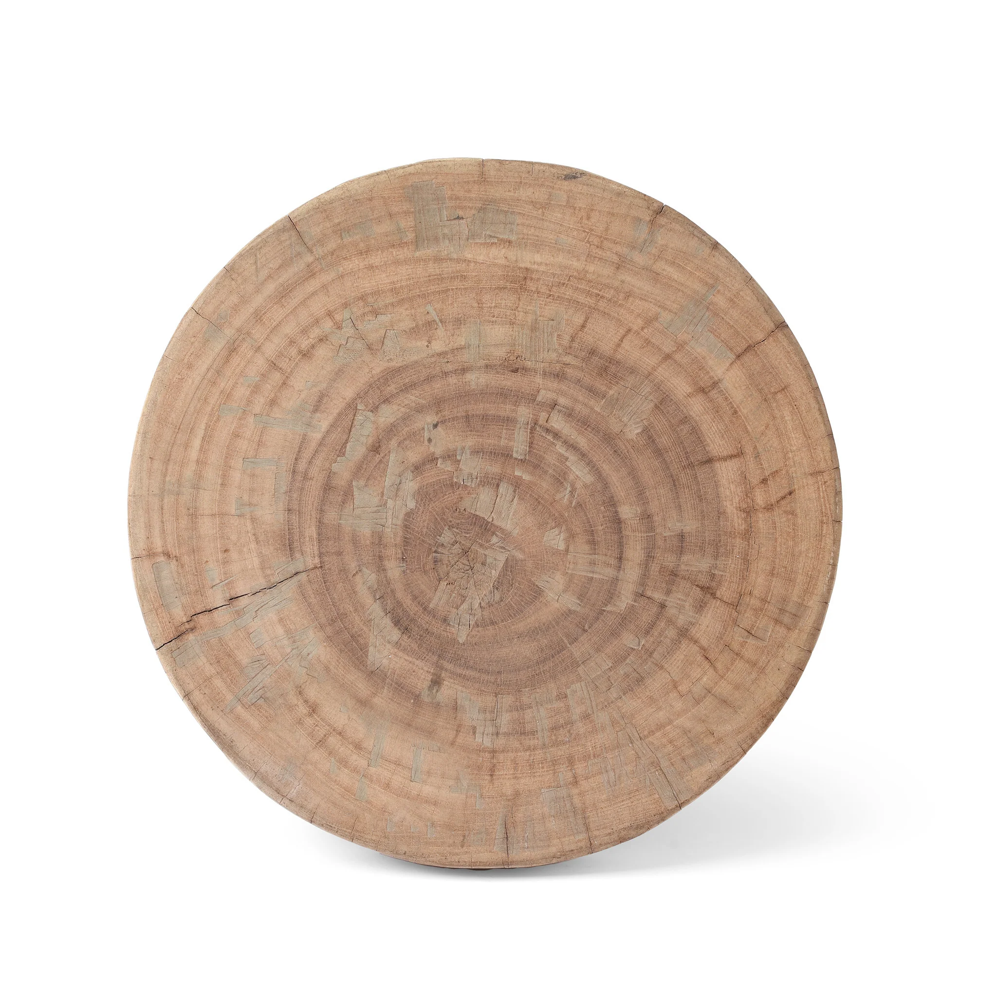 Old Neem Wood Stool From Himachal Circa 1950's - Image 3