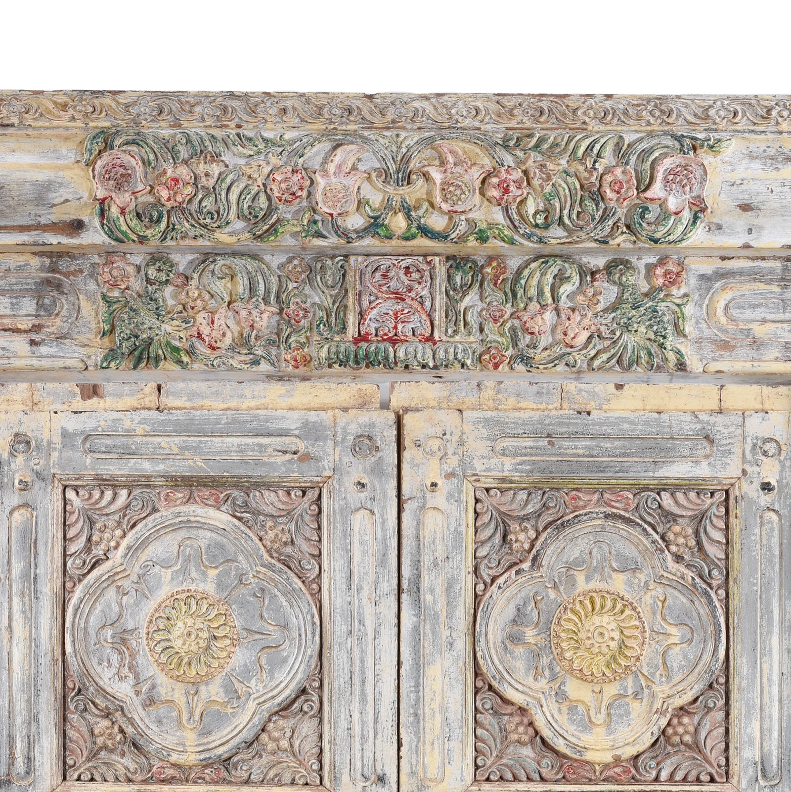 Old Painted Indian Doors From Gujarat - 19thC - Image 4