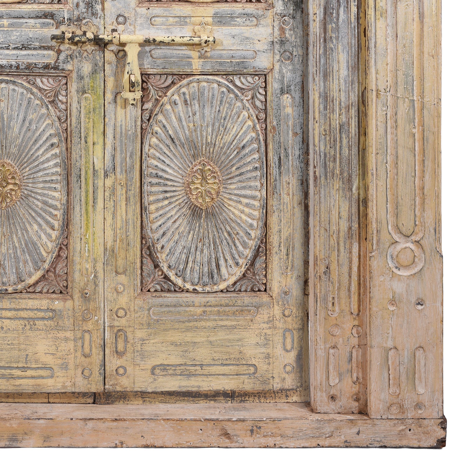Old Painted Indian Doors From Gujarat - 19thC - Image 6
