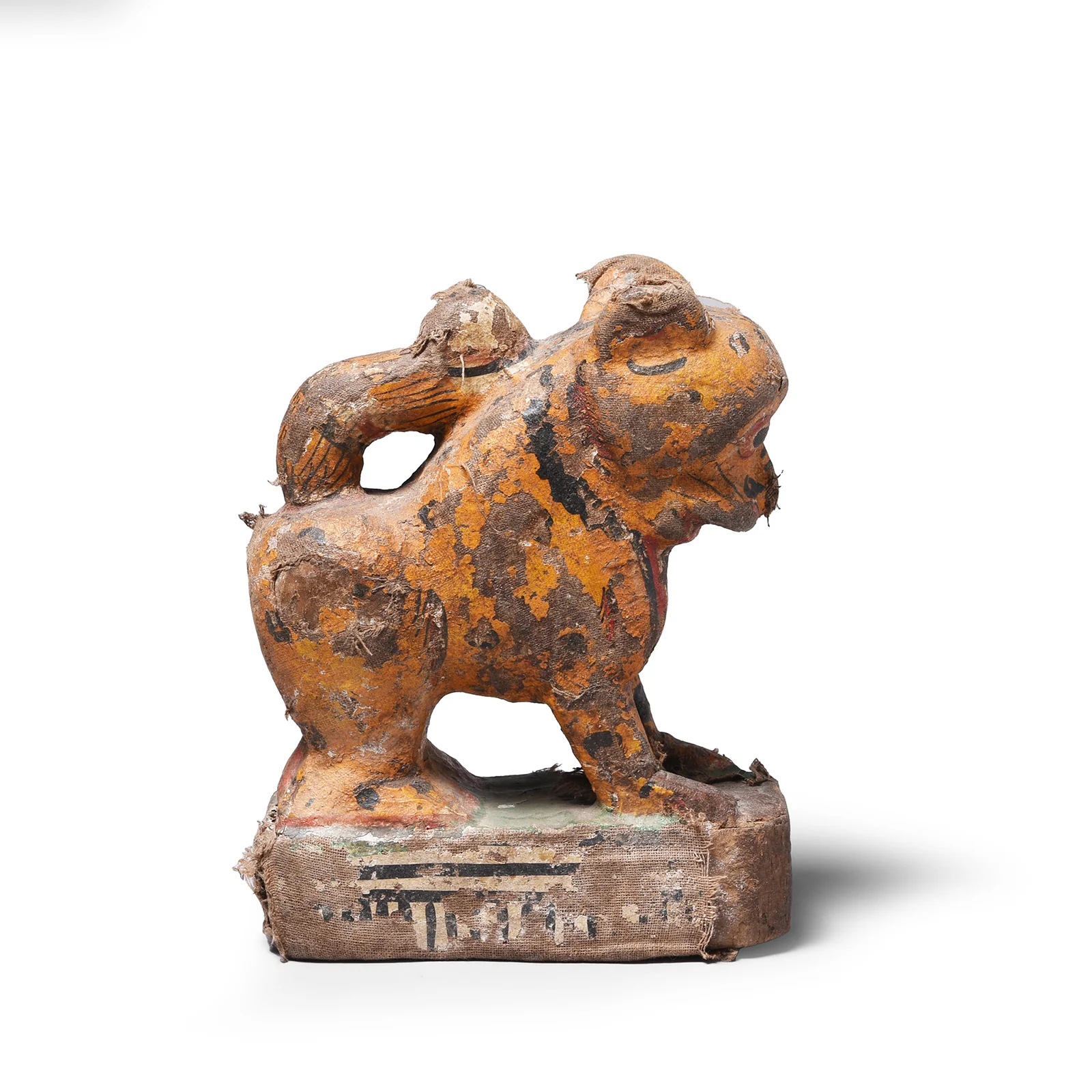 Old Painted Leopard From Orissa - Ca 1920 - Image 4