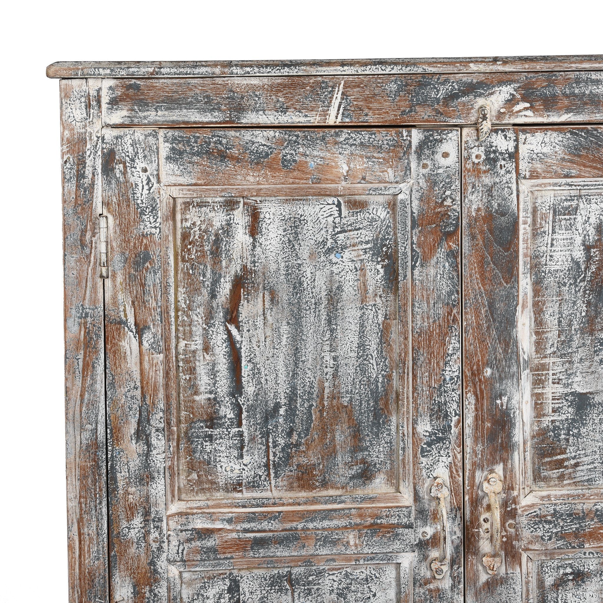 Old Painted Teak Cabinet - Ca 1920 - Image 4