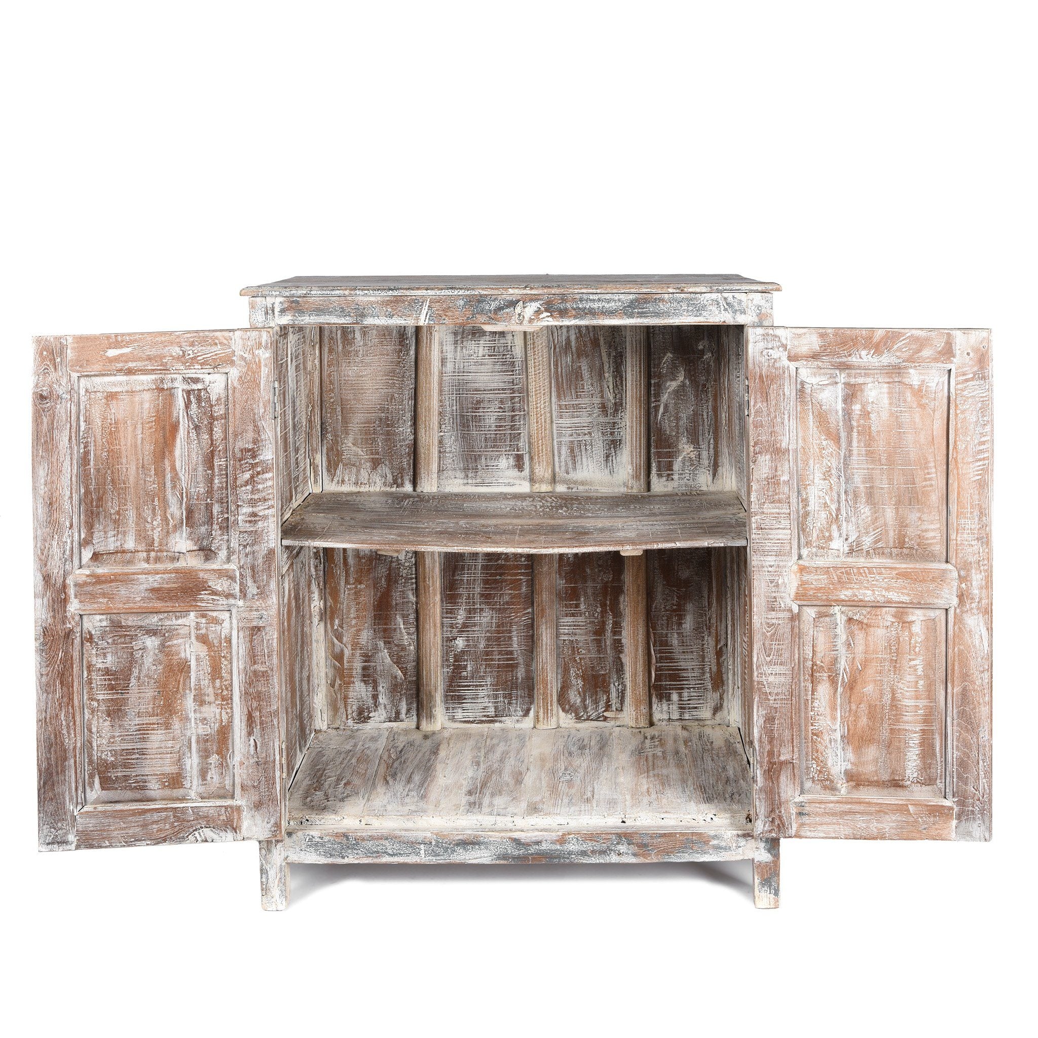 Old Painted Teak Cabinet - Ca 1920 - Image 8