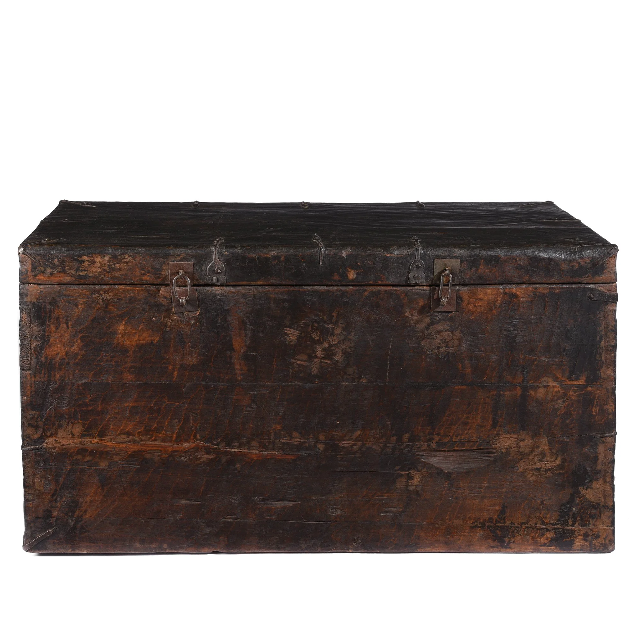 Old Painted Tibetan Chest With Later Painting - 19thC - Image 9