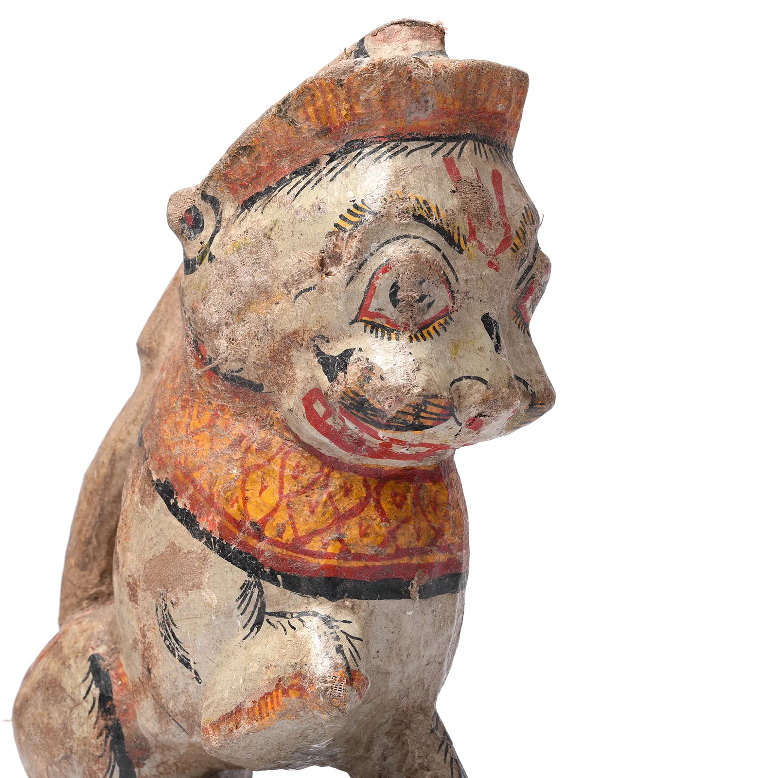 Old Painted Yali Lion From Orissa - Ca 1920 - Image 2