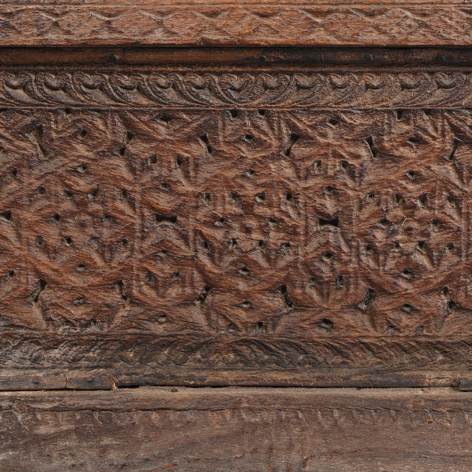 Old Indian Window Mirror From Shekhawati - 19thC (50 x 80cm) - Image 4