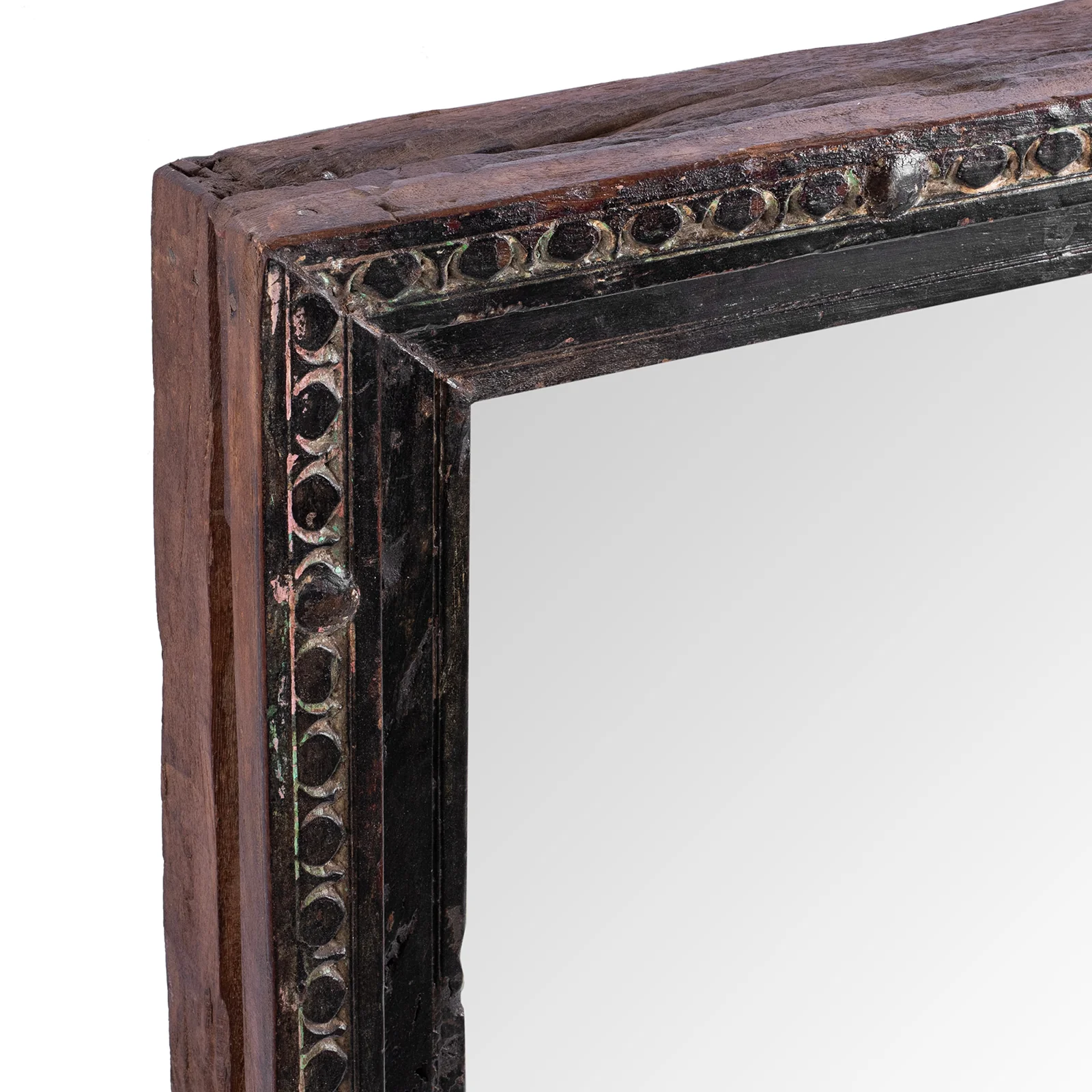 Old Teak Mirror From Rajasthan - 19th Century - Image 5