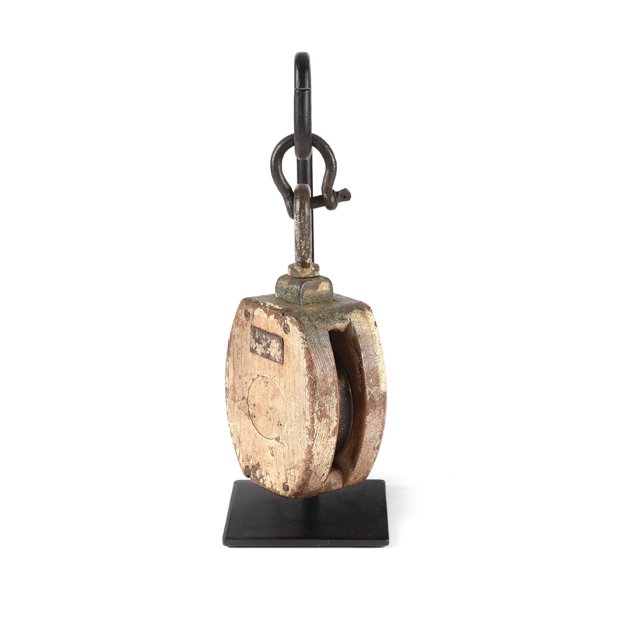 Old Teak Ships Pulley From Gujarat - Circa 1910 - Image 3