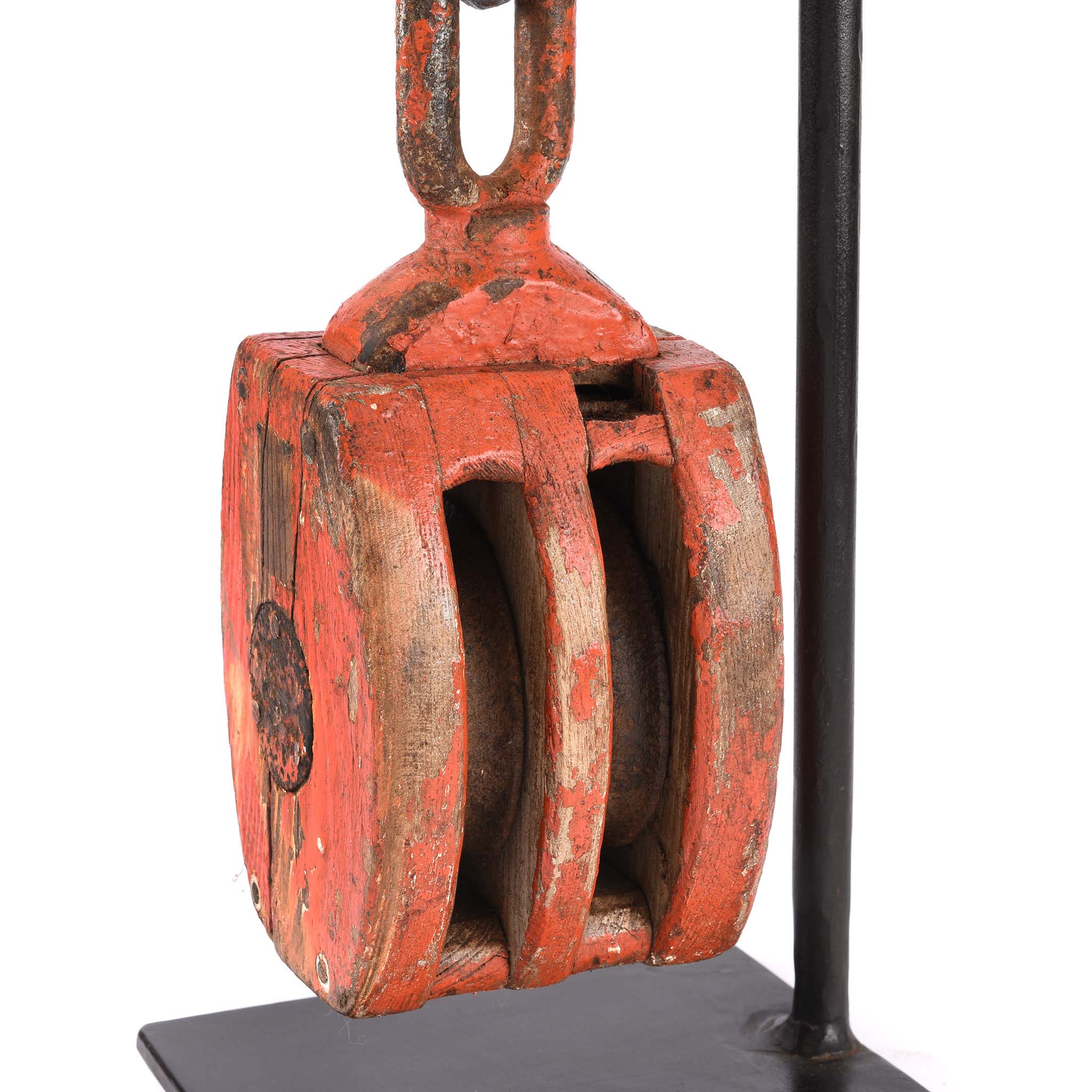 Old Teak Ships Pulley From Gujarat - Circa 1910 - Image 2