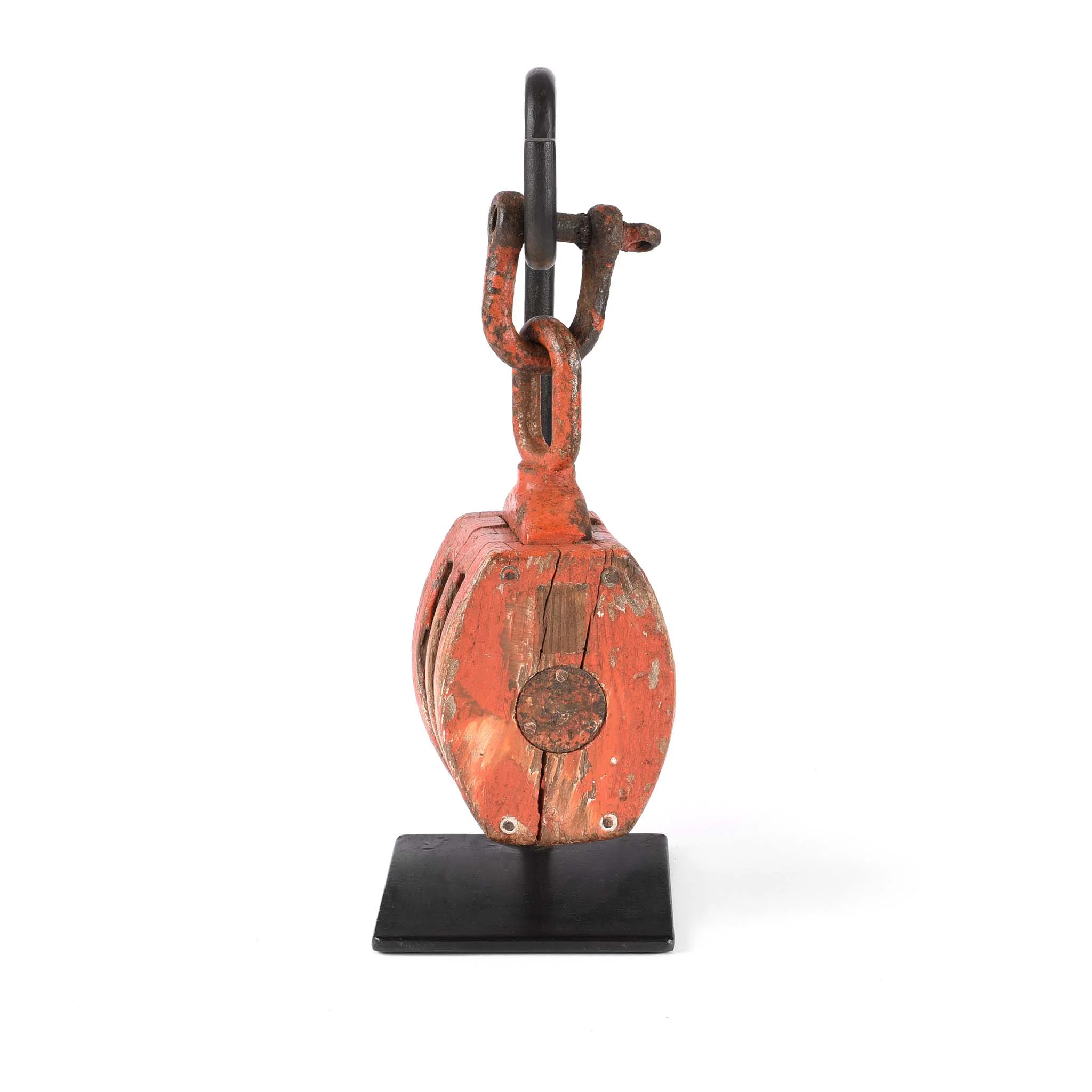 Old Teak Ships Pulley From Gujarat - Circa 1910 - Image 3