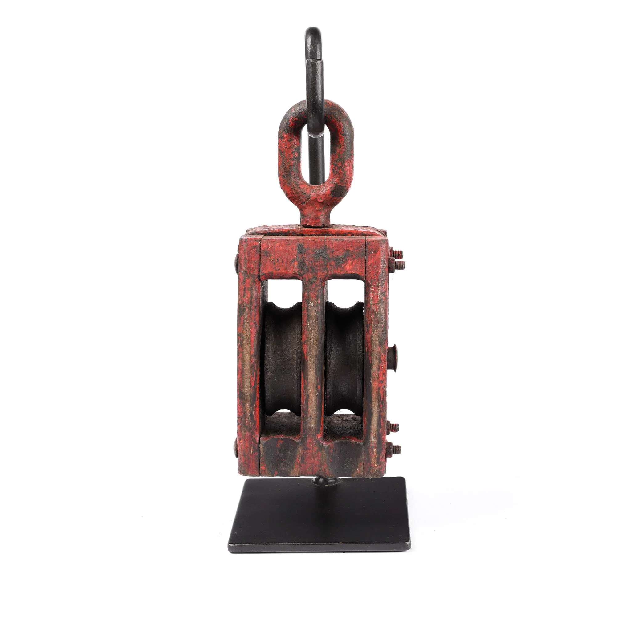 Old Teak Ships Pulley From Gujarat - Circa 1910