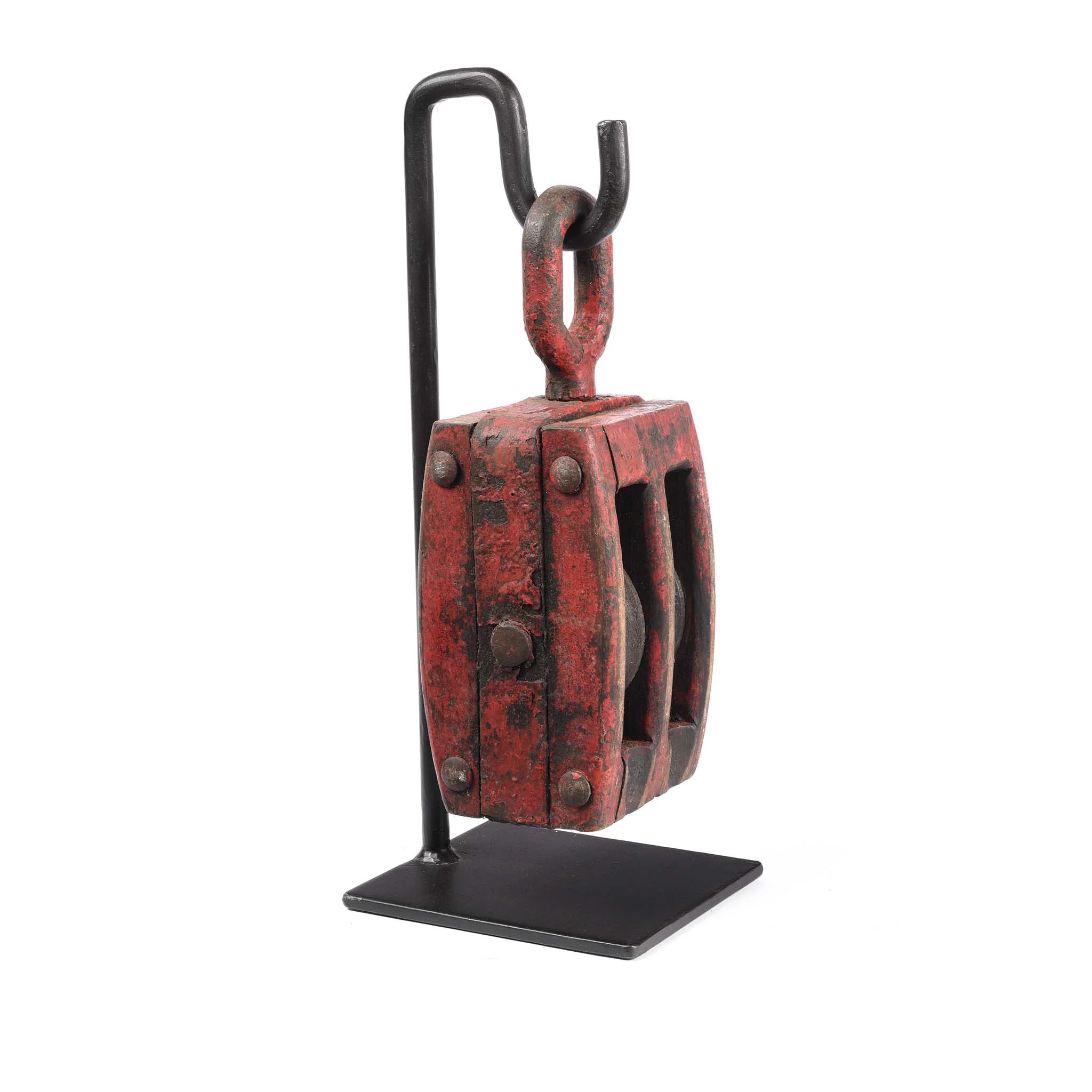 Old Teak Ships Pulley From Gujarat - Circa 1910 - Image 2