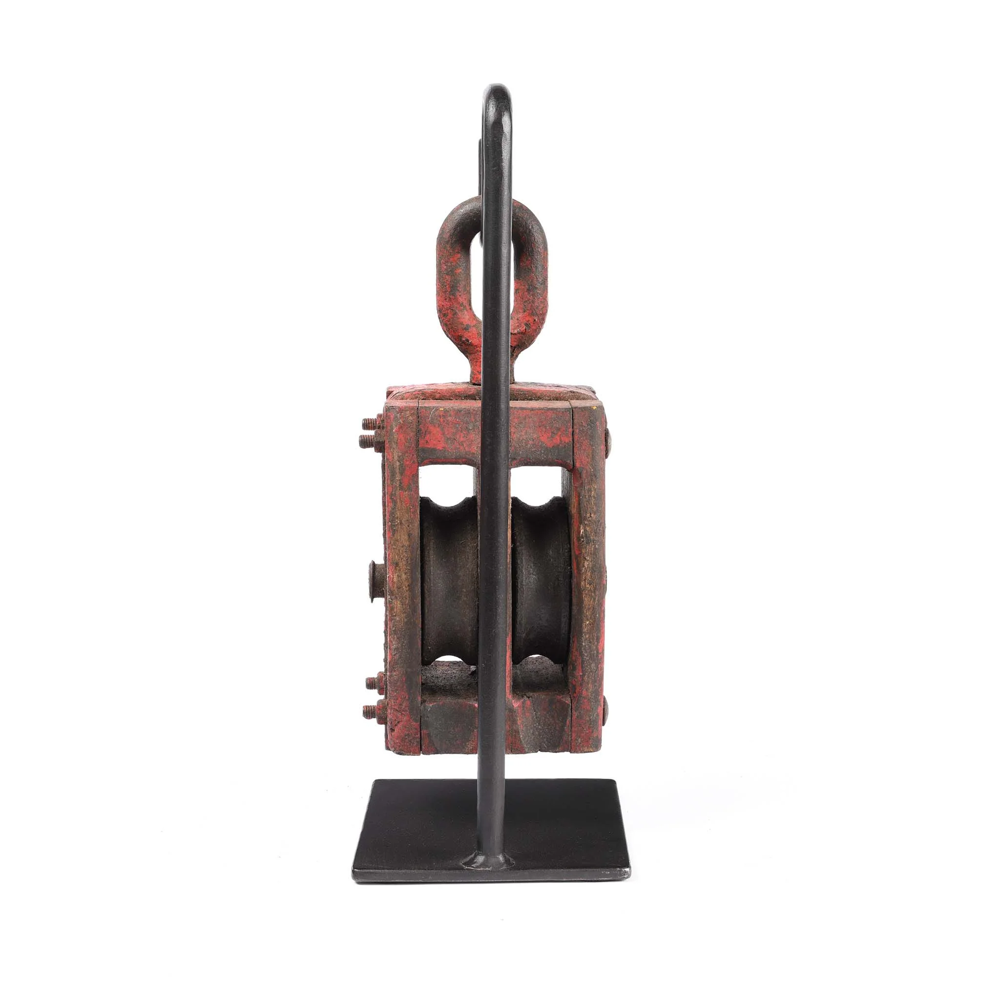 Old Teak Ships Pulley From Gujarat - Circa 1910 - Image 3