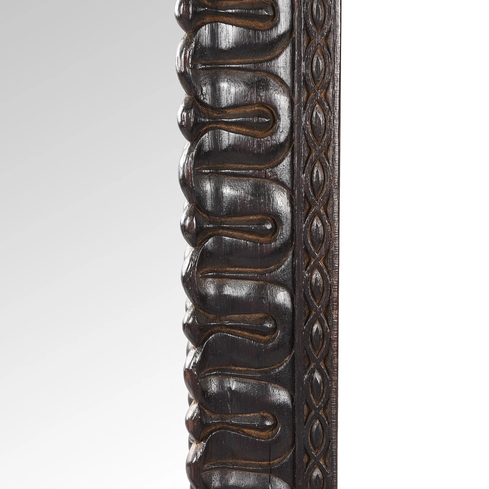 Old Indian Teak Mirror - 19th Century - Image 4
