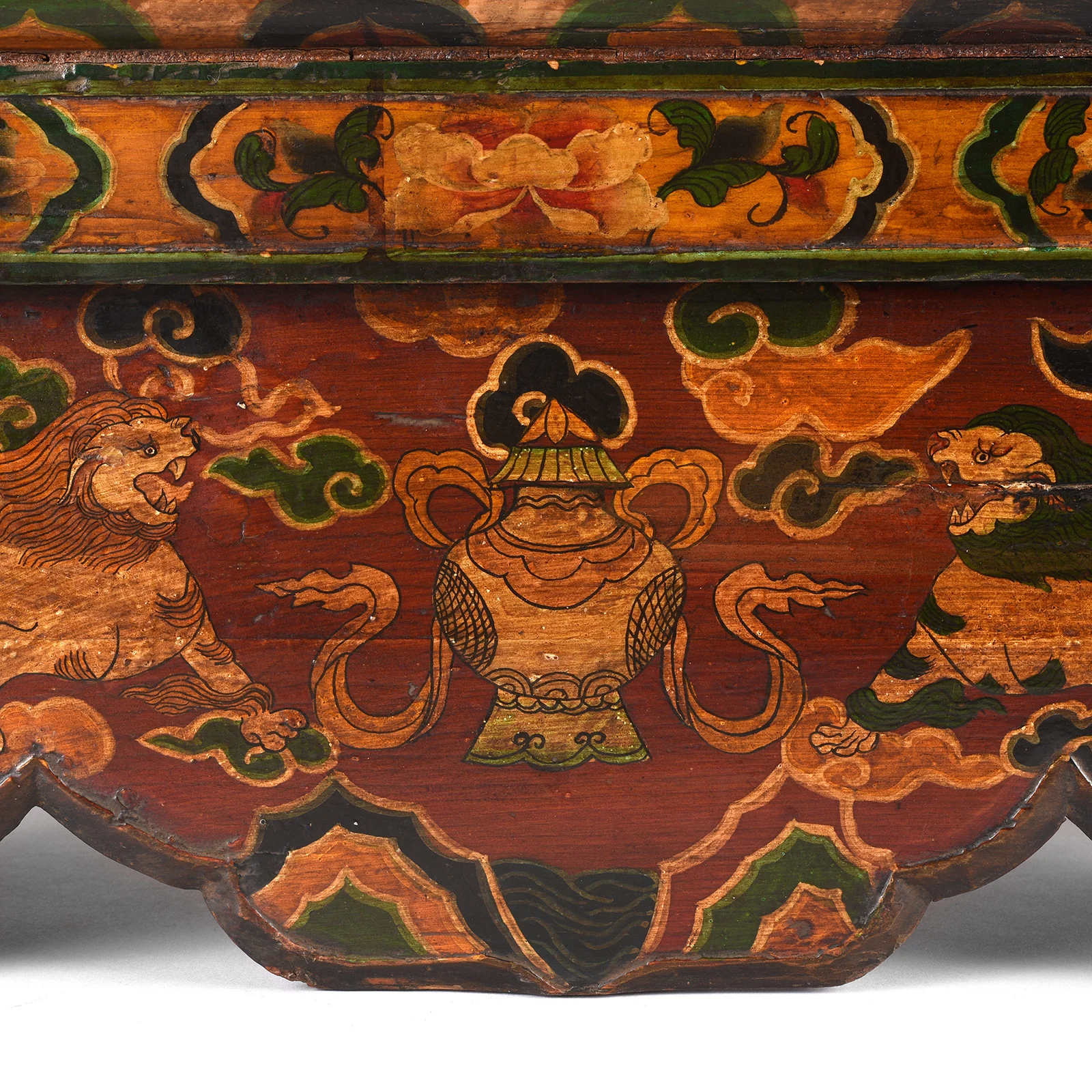 Old Tibetan Folding Choksar With Later Painting - Image 7