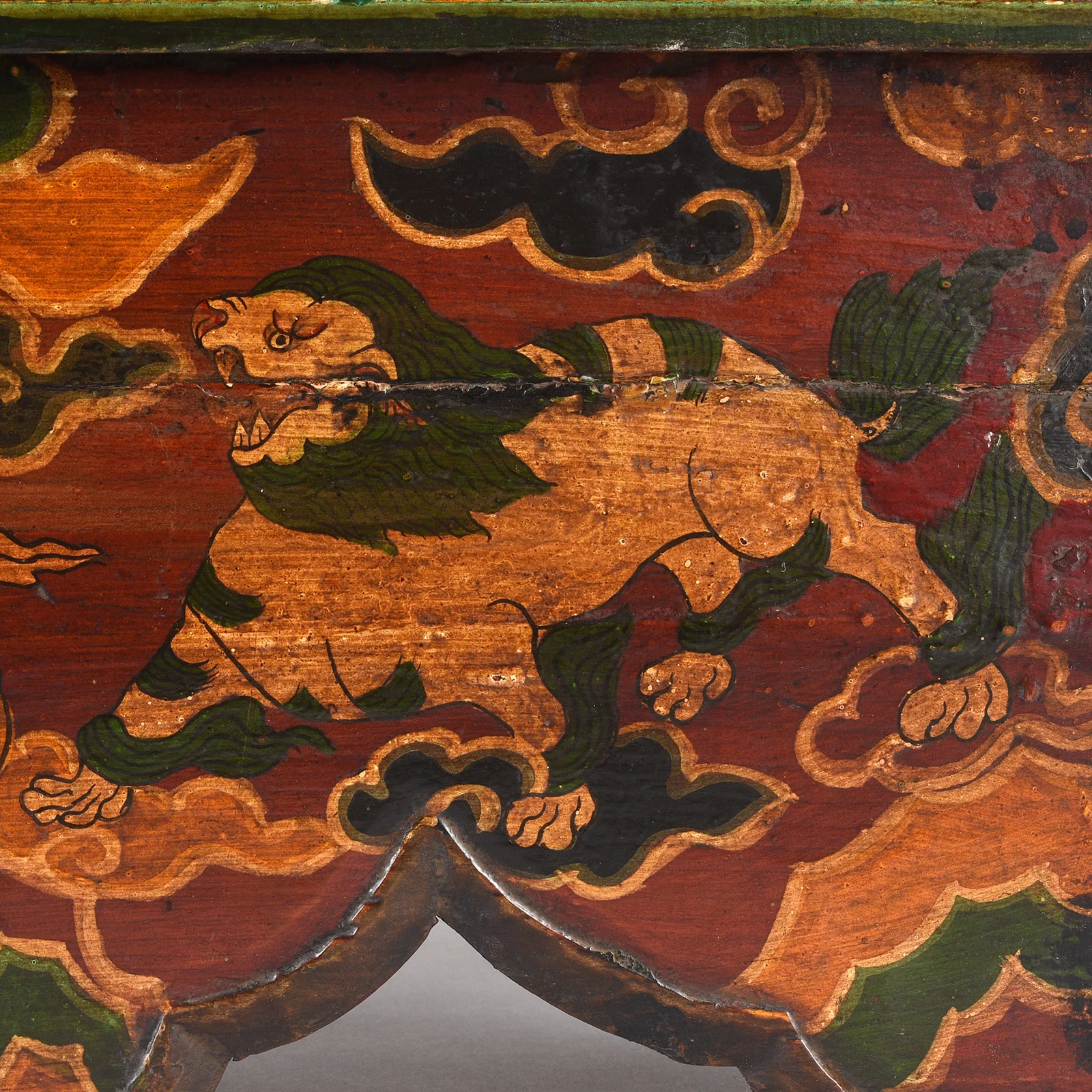 Old Tibetan Folding Choksar With Later Painting - Image 8