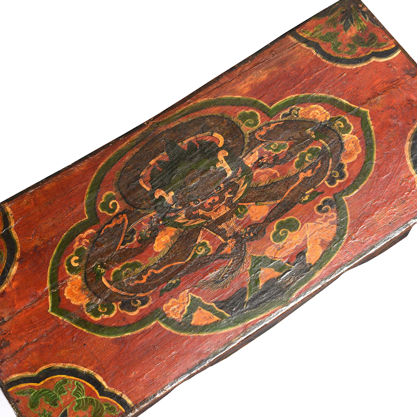Old Tibetan Folding Choksar With Later Painting - Image 9