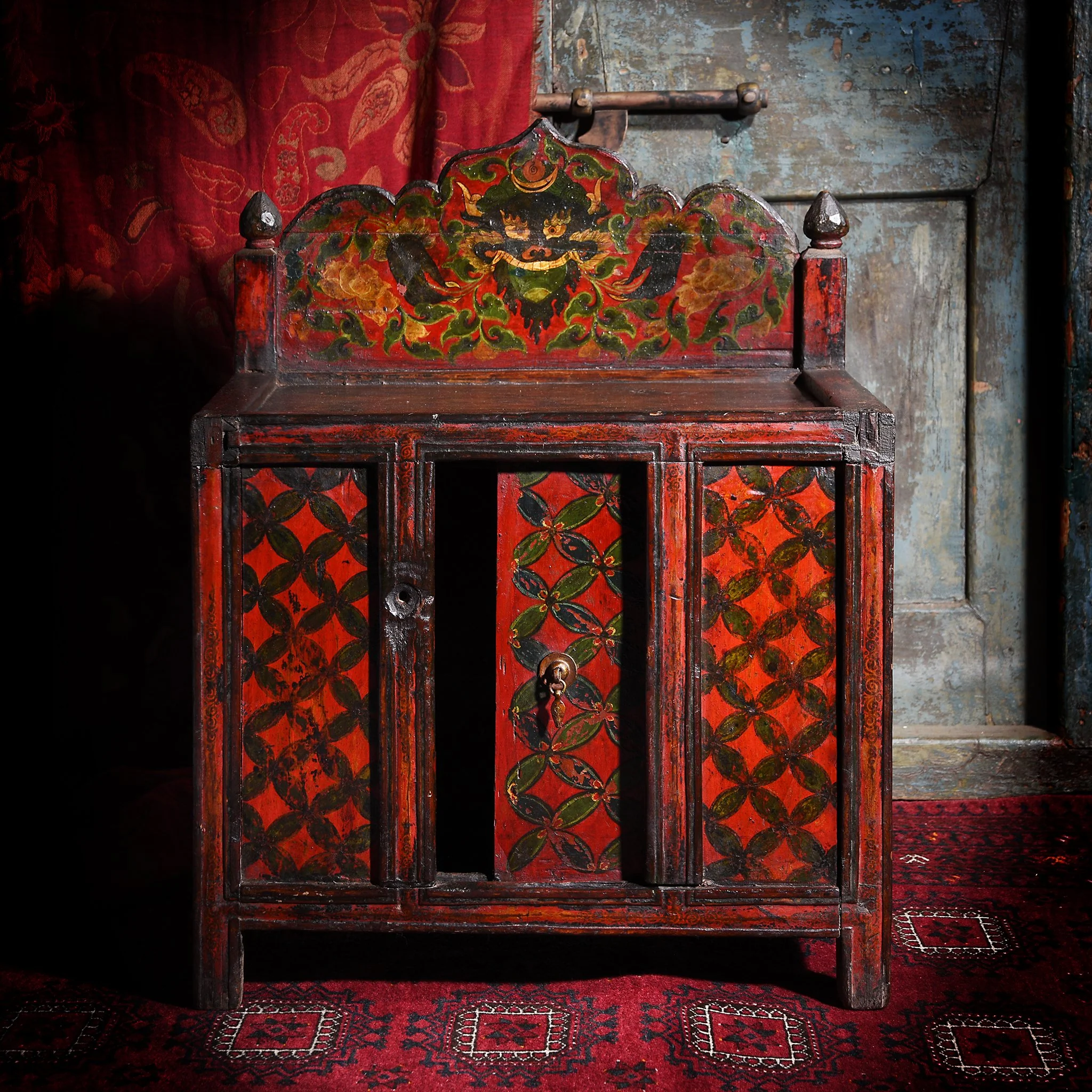 Painted Tibetan Prayer Table - 19thC - Image 2
