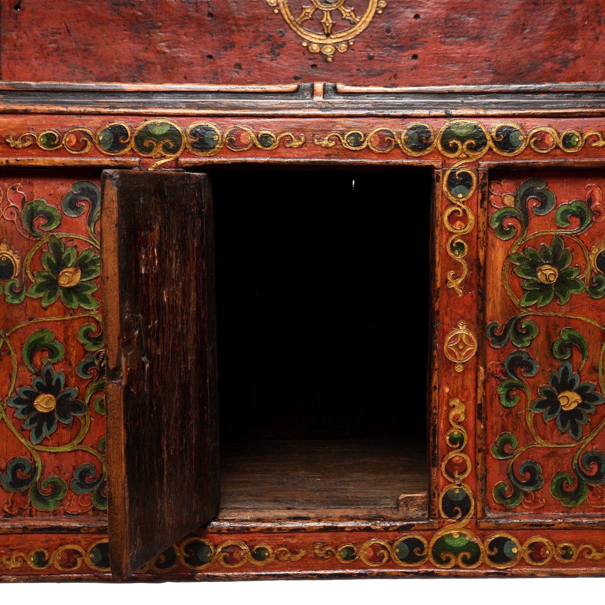 Painted Tibetan 'Pegam' Prayer Table - 18thC - Image 10