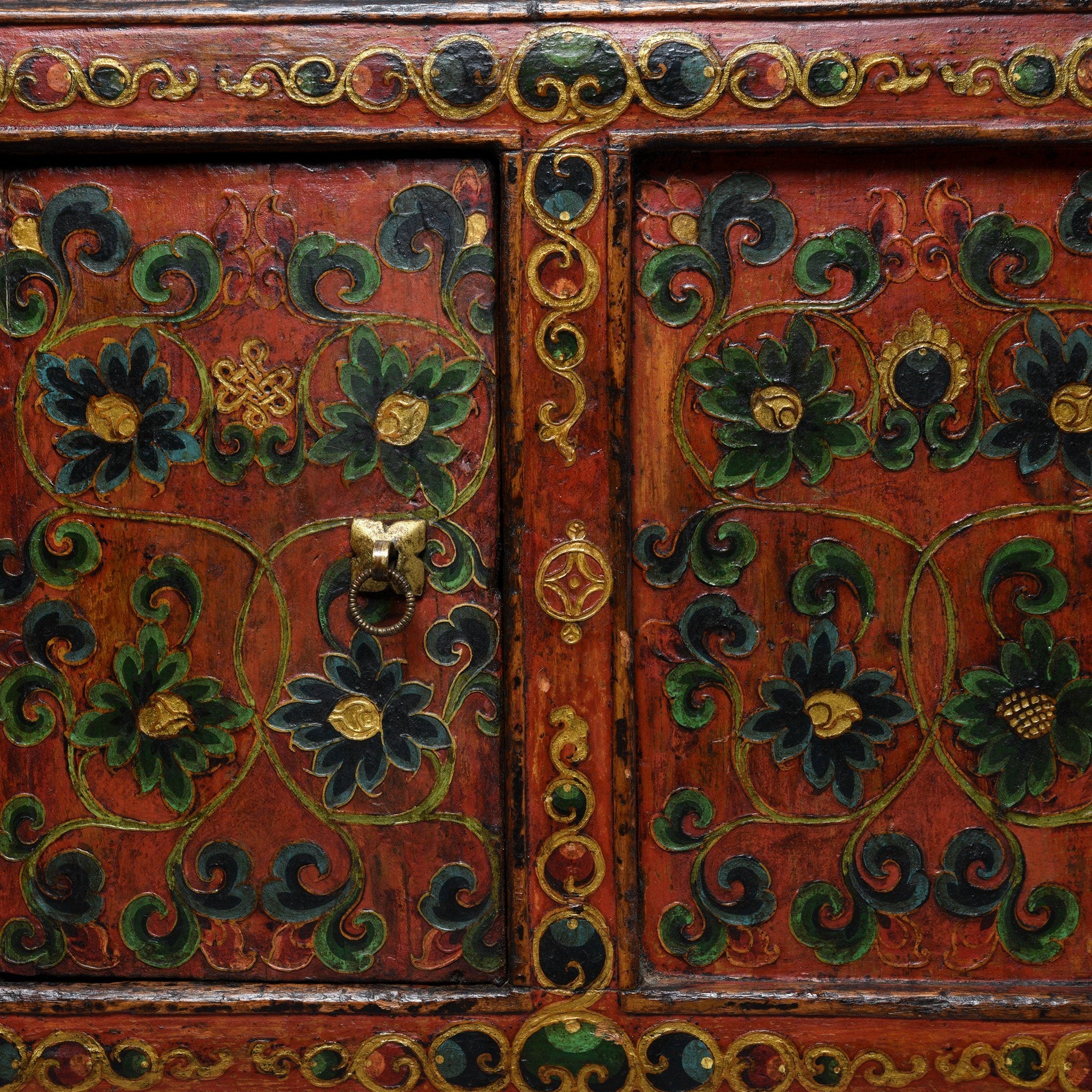Painted Tibetan 'Pegam' Prayer Table - 18thC - Image 6