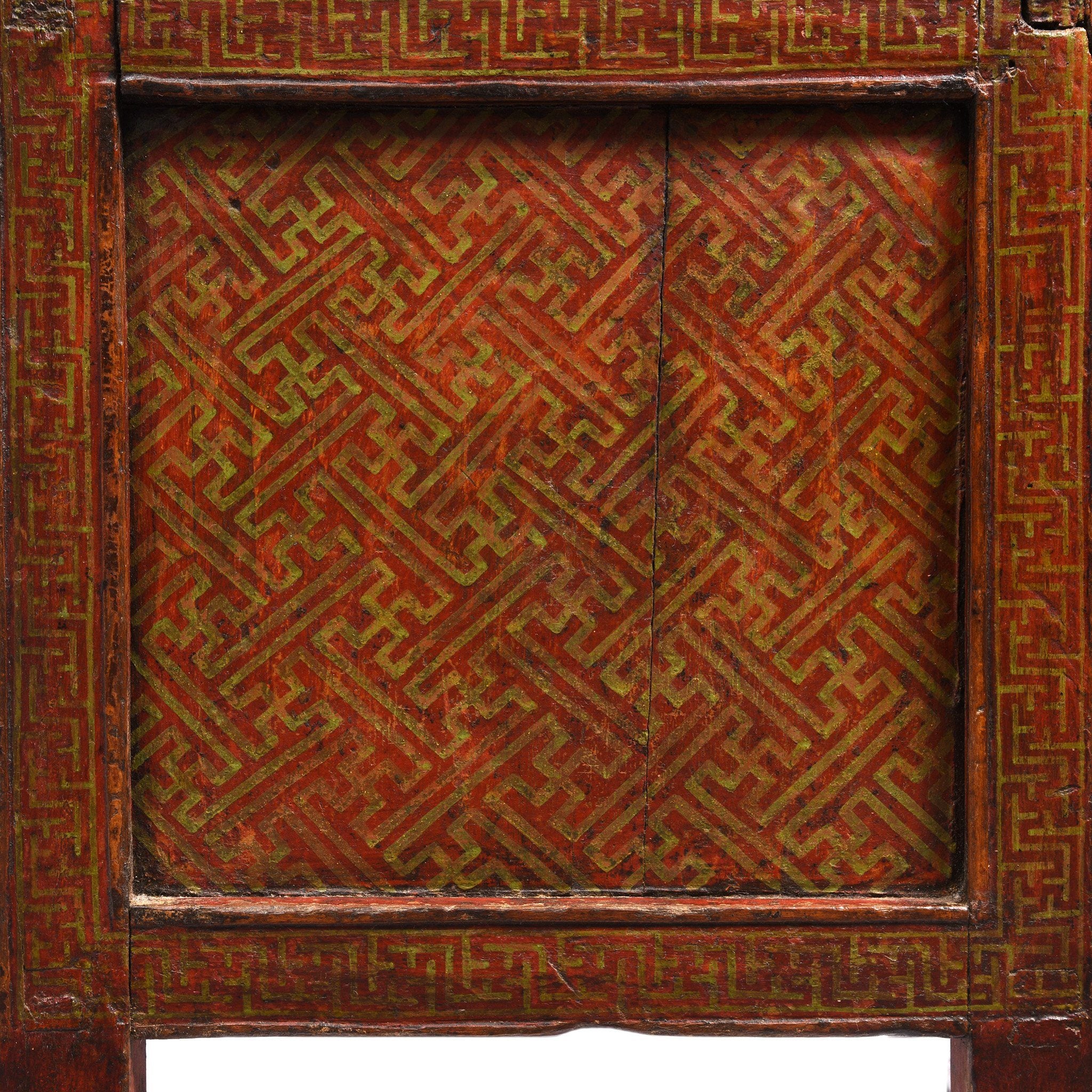 Painted Tibetan 'Pegam' Prayer Table - 18thC - Image 7