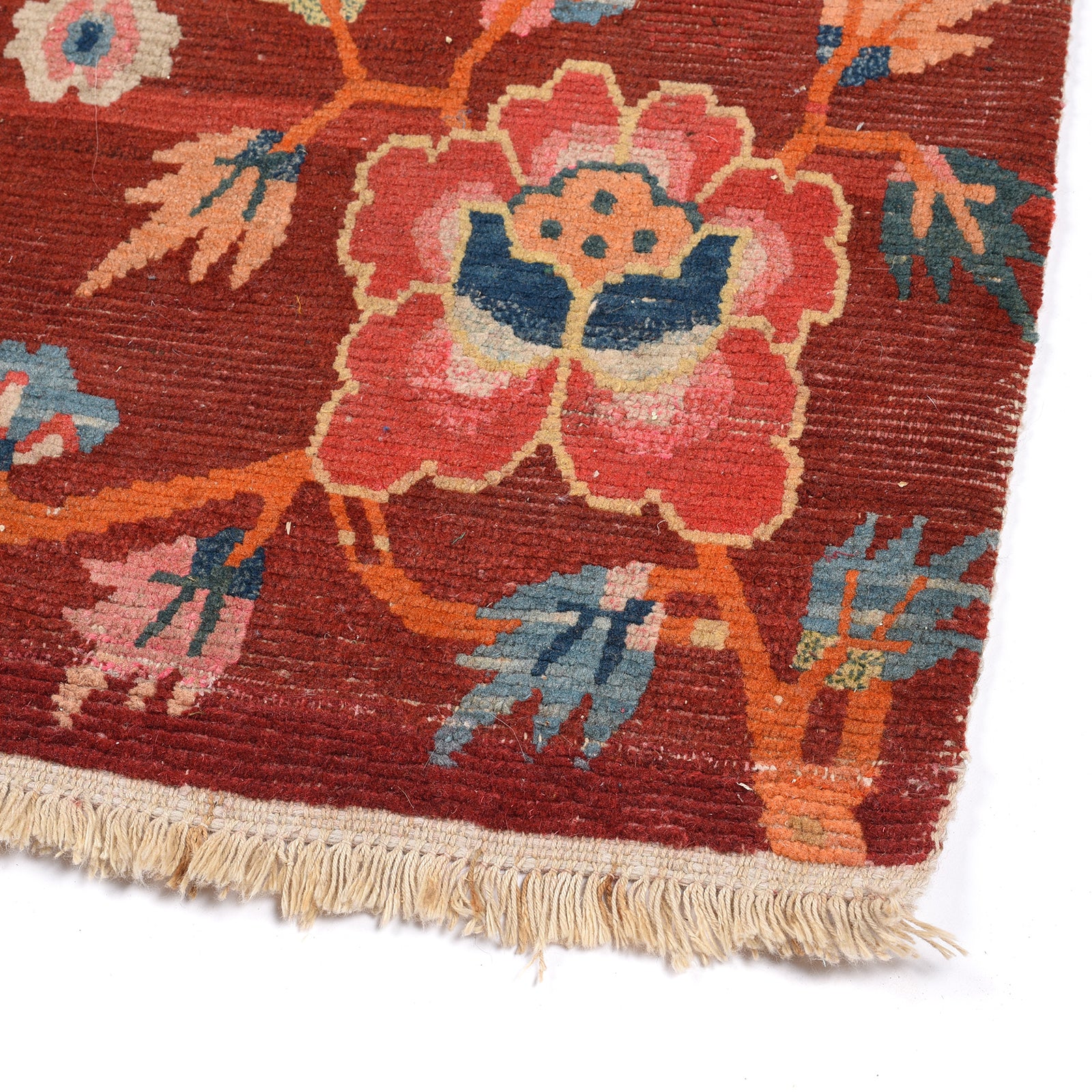 Rust Red Tibetan Saddle Rug - 19th Century - Image 3