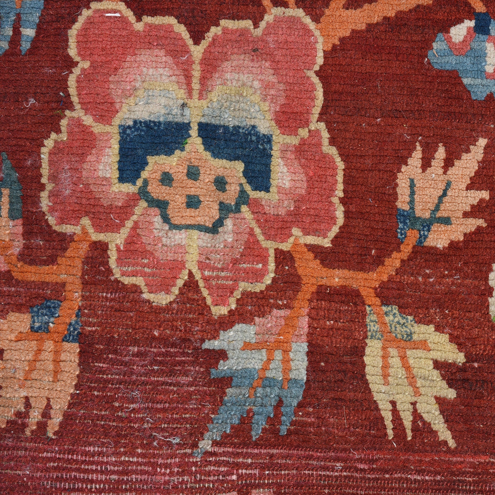 Rust Red Tibetan Saddle Rug - 19th Century - Image 5
