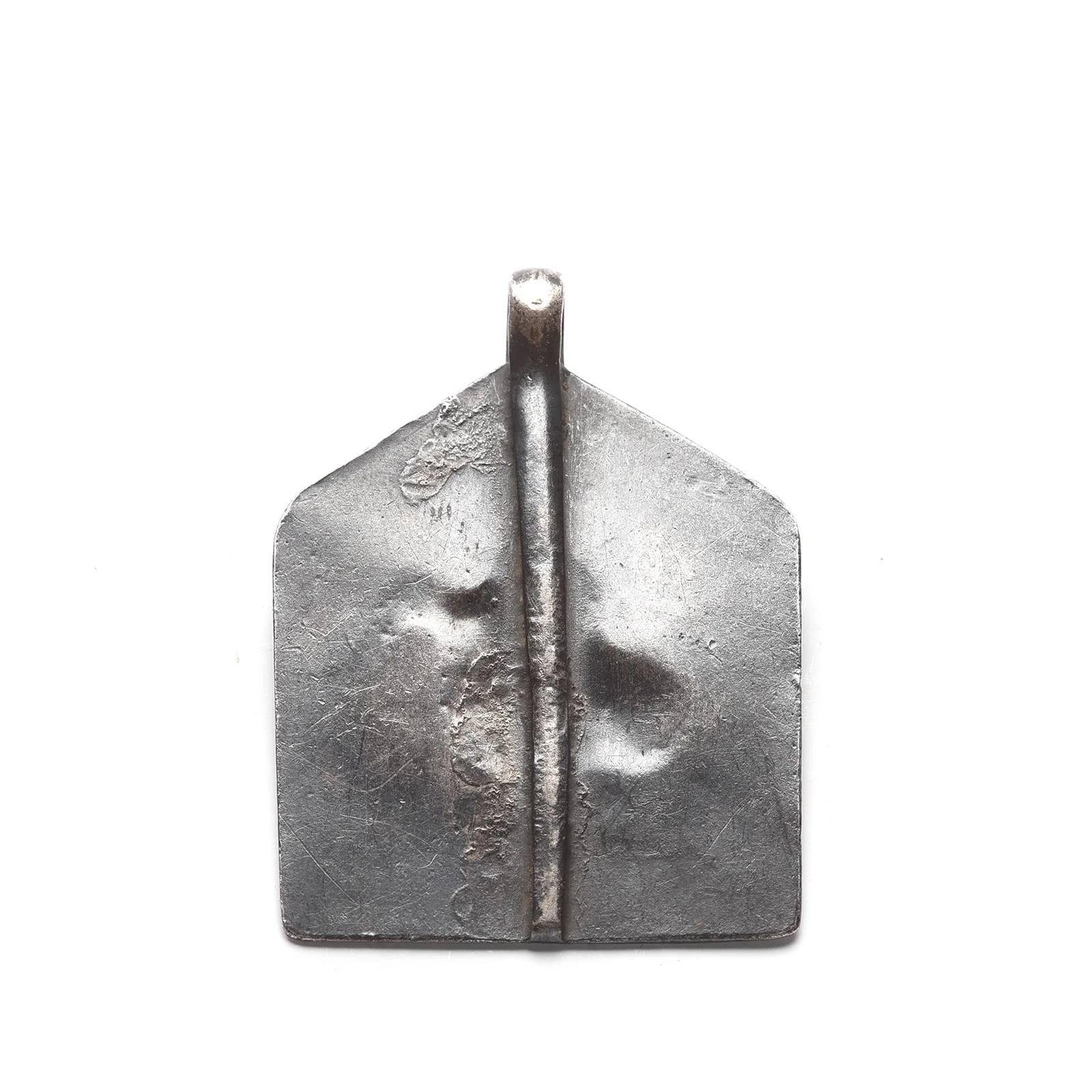Old Tribal Silver Bhumiya Raj Amulet from Rajasthan - 19th Century - Image 4