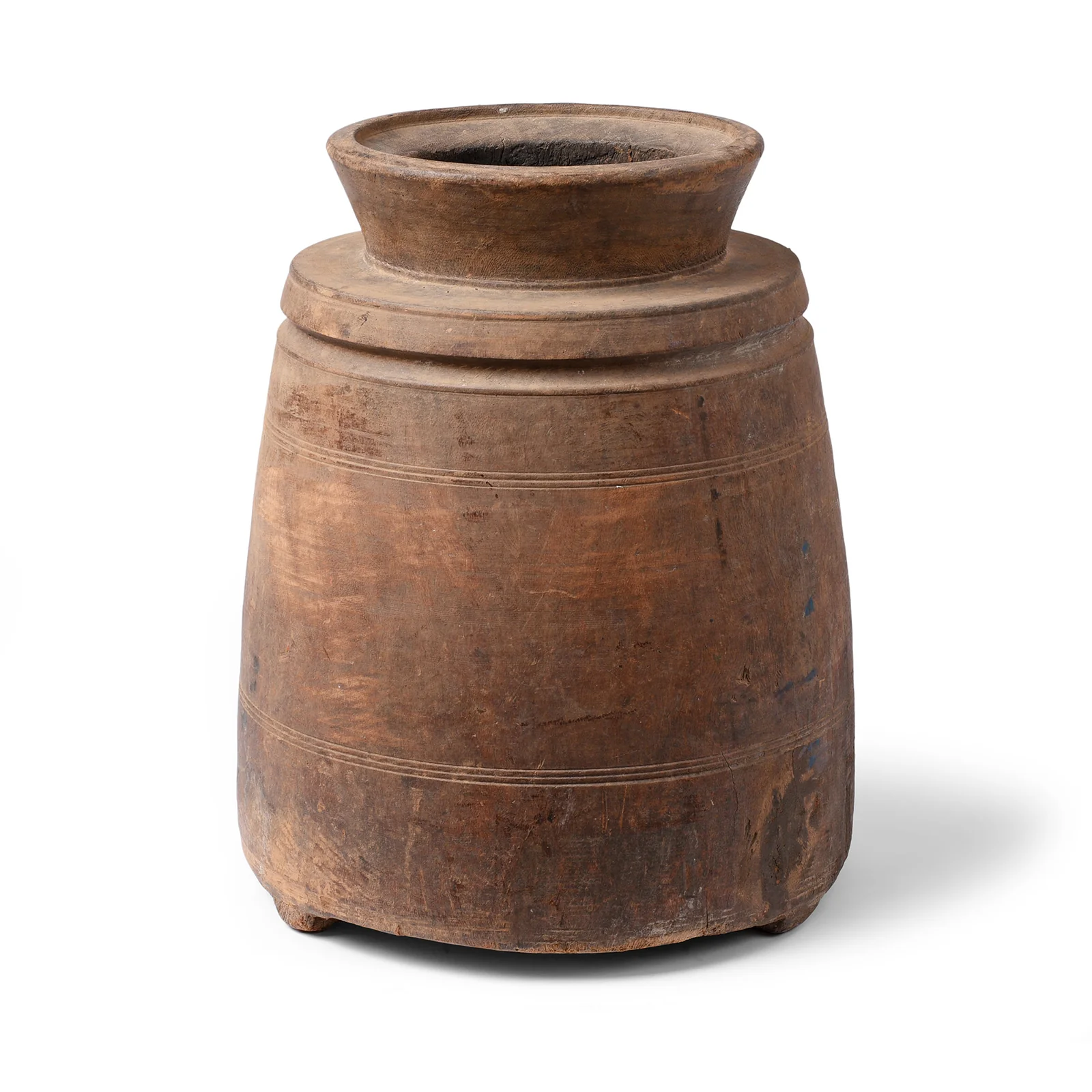 Old Wooden Milk Pot From Himachal Pradesh - Ca 1920 - Image 3