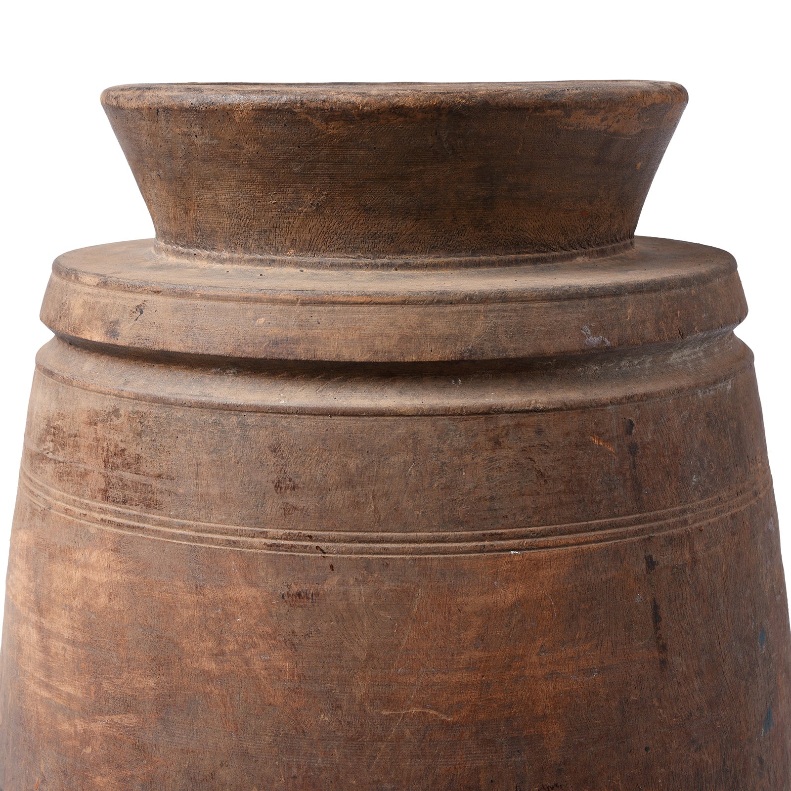 Old Wooden Milk Pot From Himachal Pradesh - Ca 1920 - Image 4