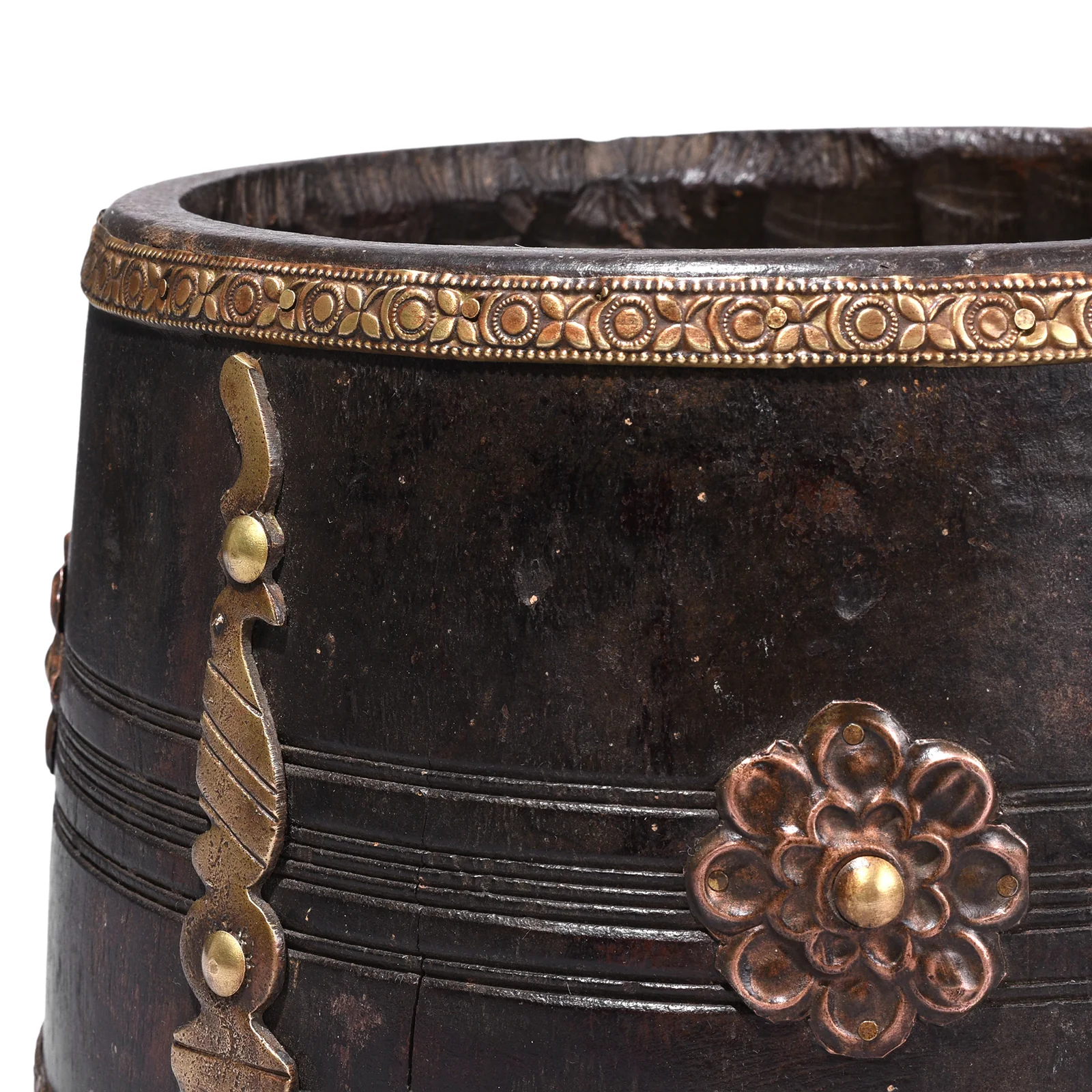 Vintage Wooden Grain Measure From South India - Ca 1990 - Image 2