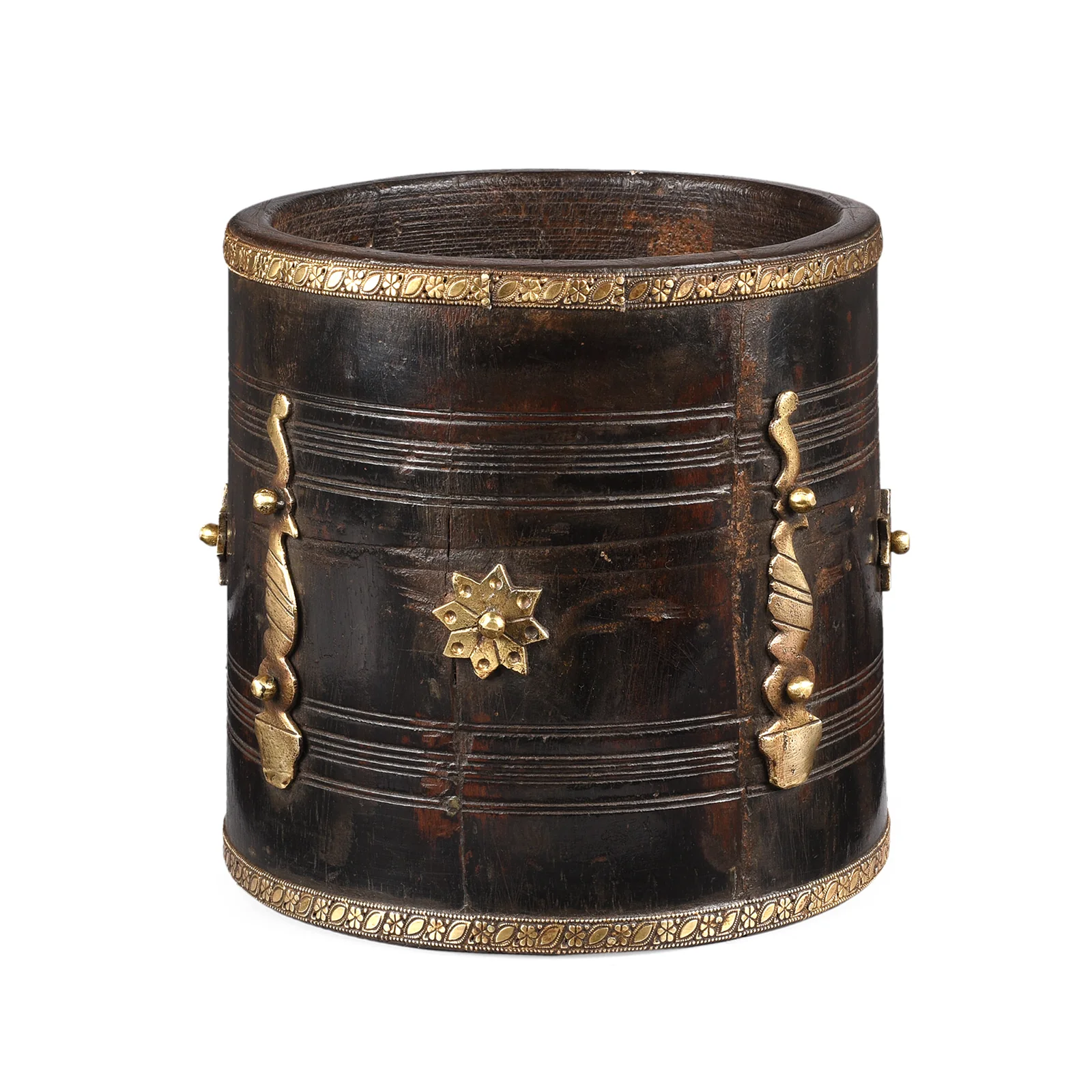 Old Wooden Grain Measure From South India - Ca 1920