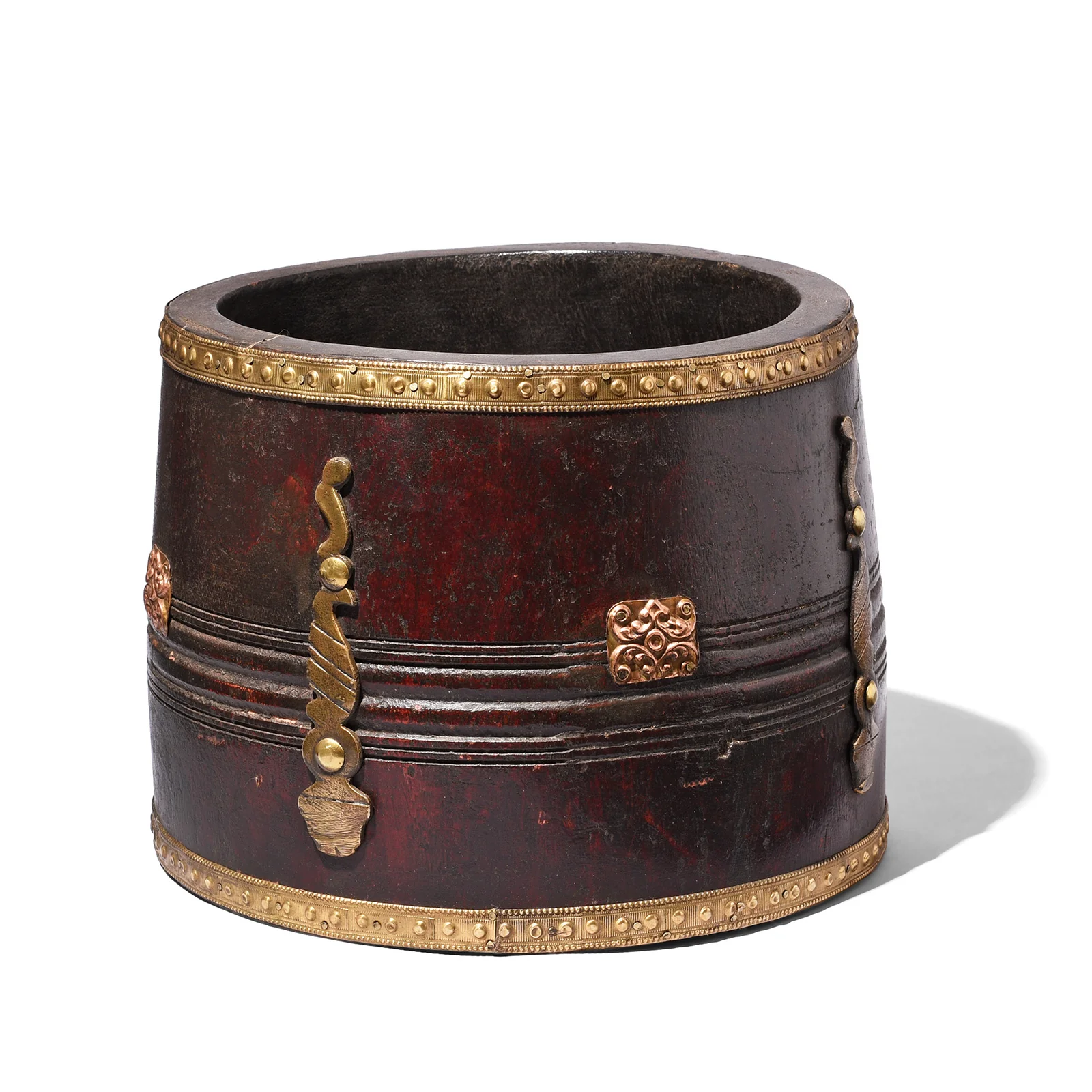 Old Wooden Grain Measure From South India - Ca 1920