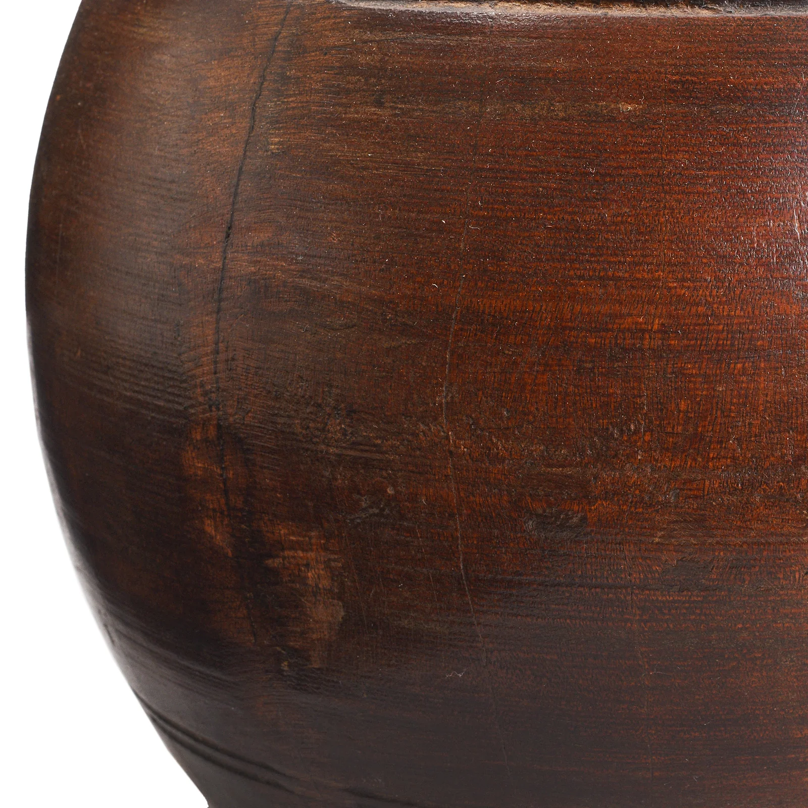Old Wooden Milk Pot From Himachal Pradesh - 19th Century - Image 3