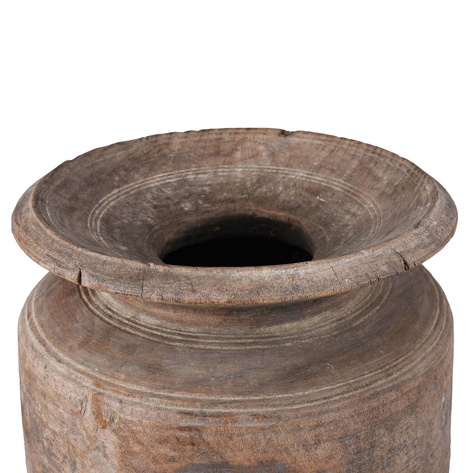 Old Wooden Milk Pot From Himachal Pradesh - Ca 1920 - Image 4